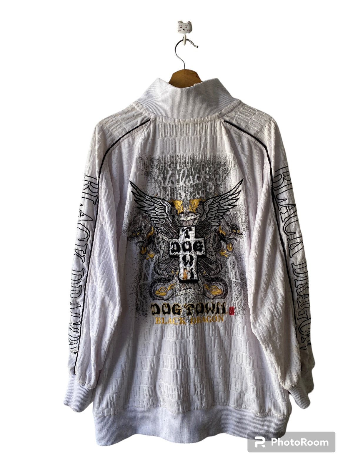 Dogtown × Japanese Brand × Vintage DogTown Black Dragon Design Monogram Zipper Jacket Size US XL / EU 56 / 4 - 1 Thumbnail