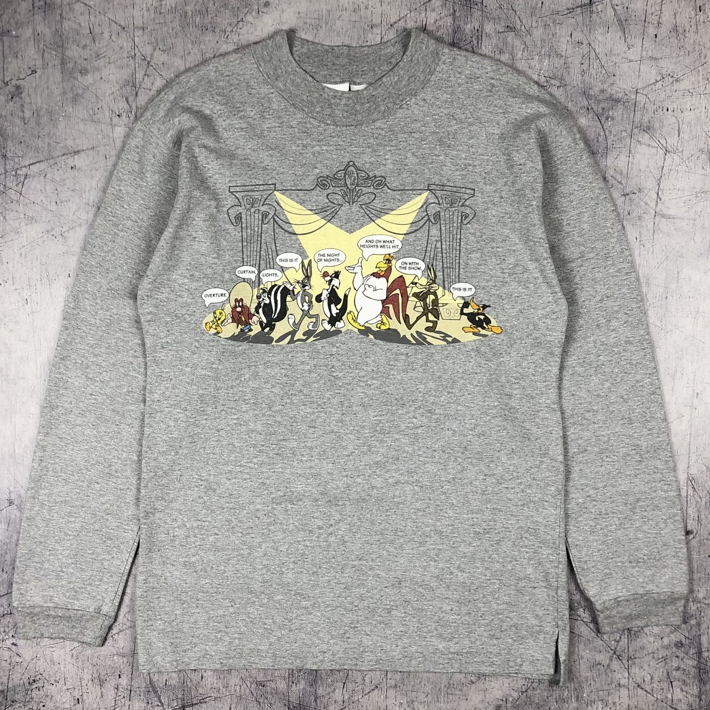 Warner Bros Vintage 1991 Warner Bros Looney Tunes Hero Long Sleeve Tee Size US M / EU 48-50 / 2 - 4 Thumbnail