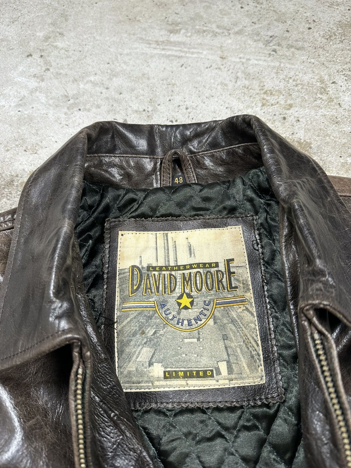 Genuine Leather × Vintage ‼️ Vintage 90s Brown Washed Leather Jacket Size US L / EU 52-54 / 3 - 9 Thumbnail