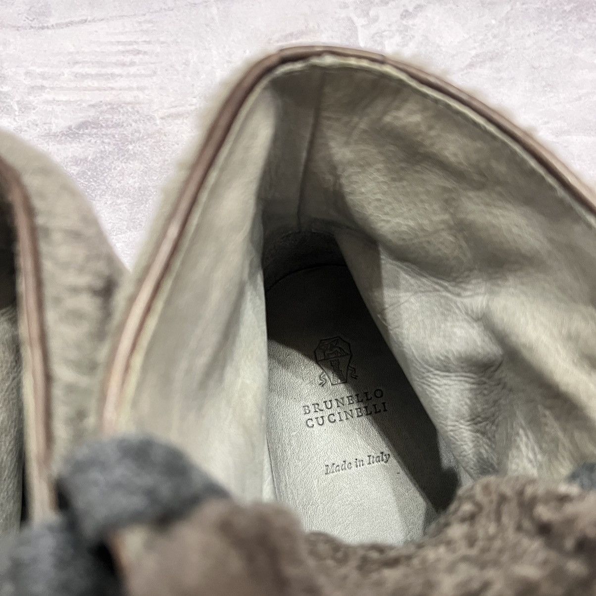 Brunello Cucinelli Brunello Cucinelli Leather Hi Top Shoe Trainers Sneakers Size US 8.5 / IT 38.5 - 14 Thumbnail