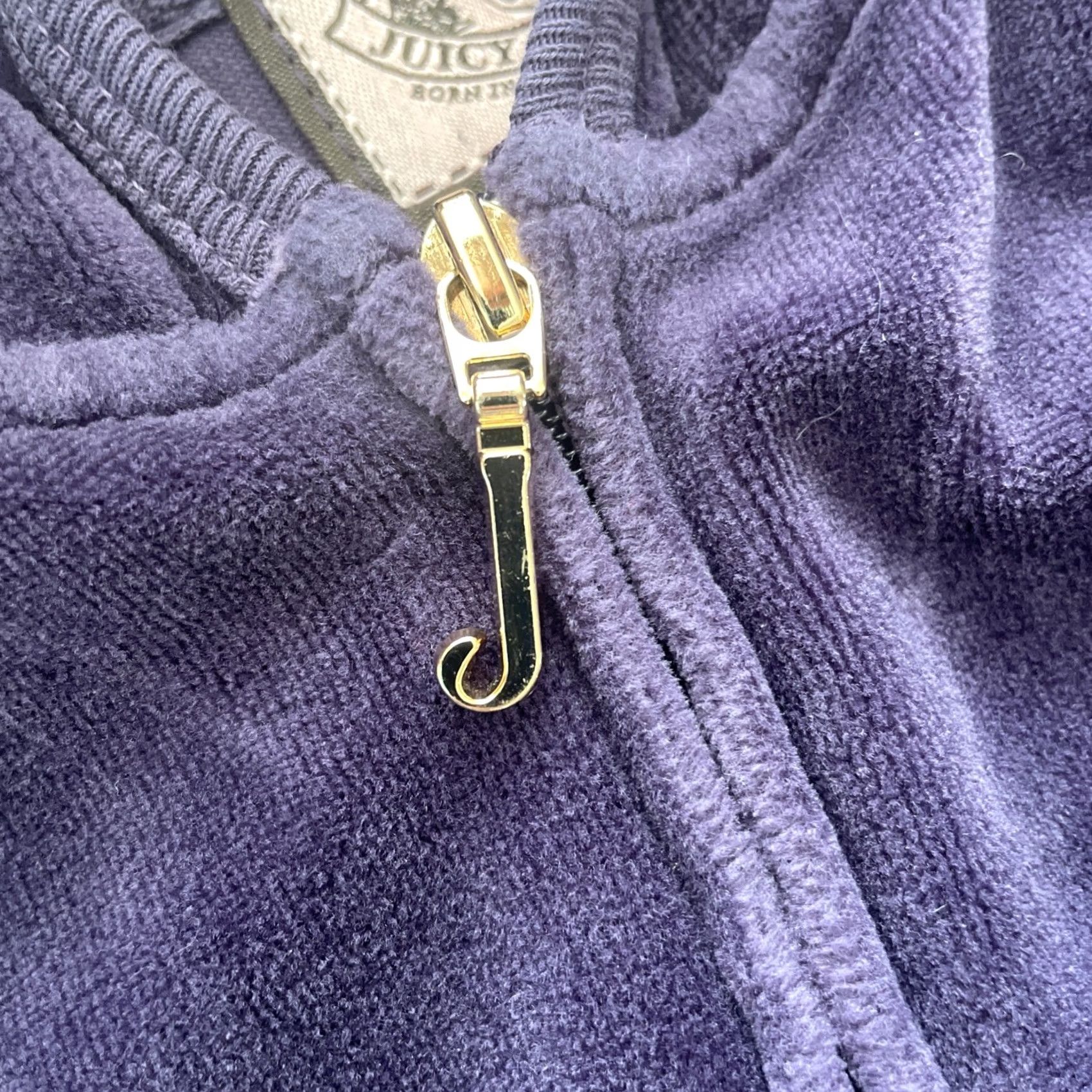 Juicy Couture VINTAGE Juicy Couture Velour Hoodie Women S Purple 90s Rhinestones Full Zip Juicy Couture Girls? Size S / US 4 / IT 40 - 5 Thumbnail