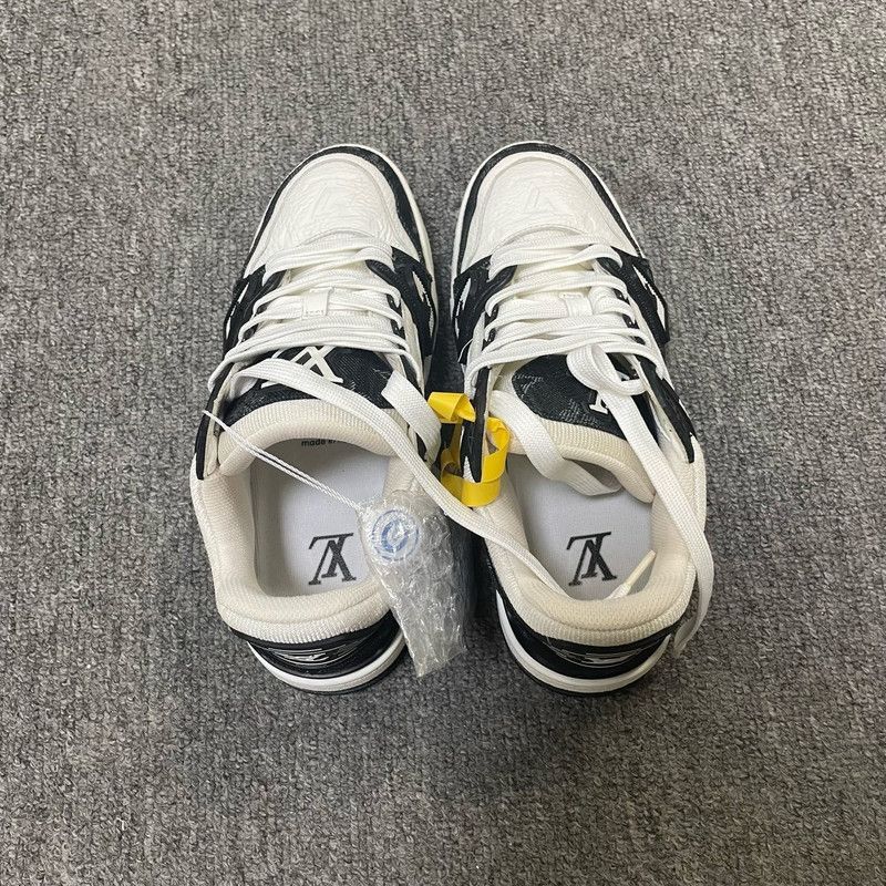 Louis Vuitton Louis Vuitton Trainer Low-Top Sneakers in Black and White - Size US 6 / IT 36 - 3 Thumbnail