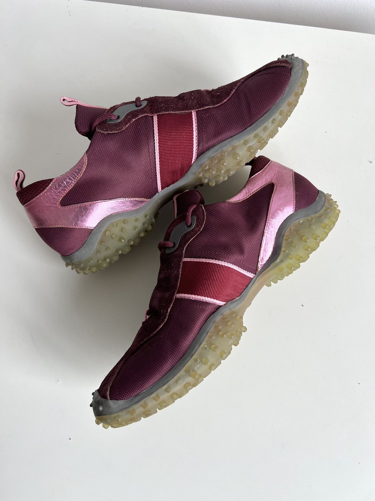 Miu Miu 🔥Iconic F/W99 MiuMiu Square Toe Bubble/Spike Sole Sneakers Size US 10 / IT 40 - 12 Thumbnail