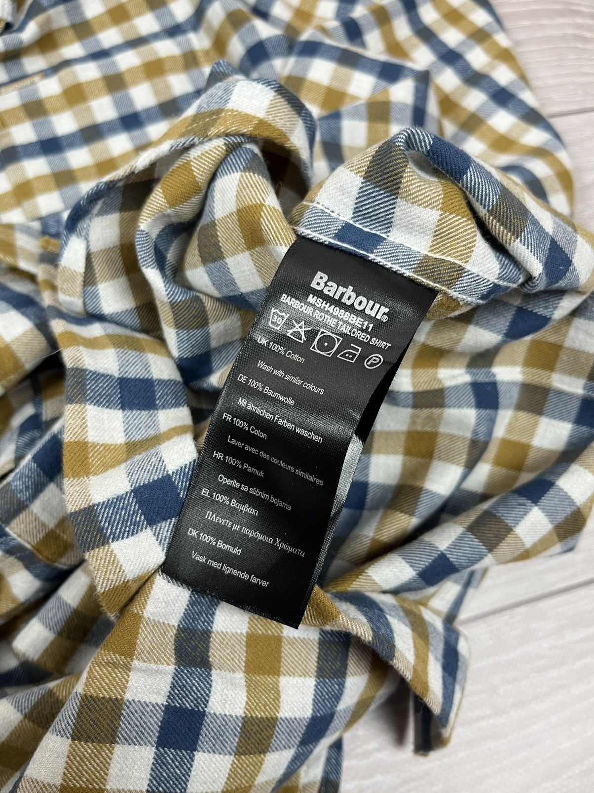 Barbour Barbour Rothe Tailored Flannel Checkered Shirt Size US M / EU 48-50 / 2 - 9 Thumbnail