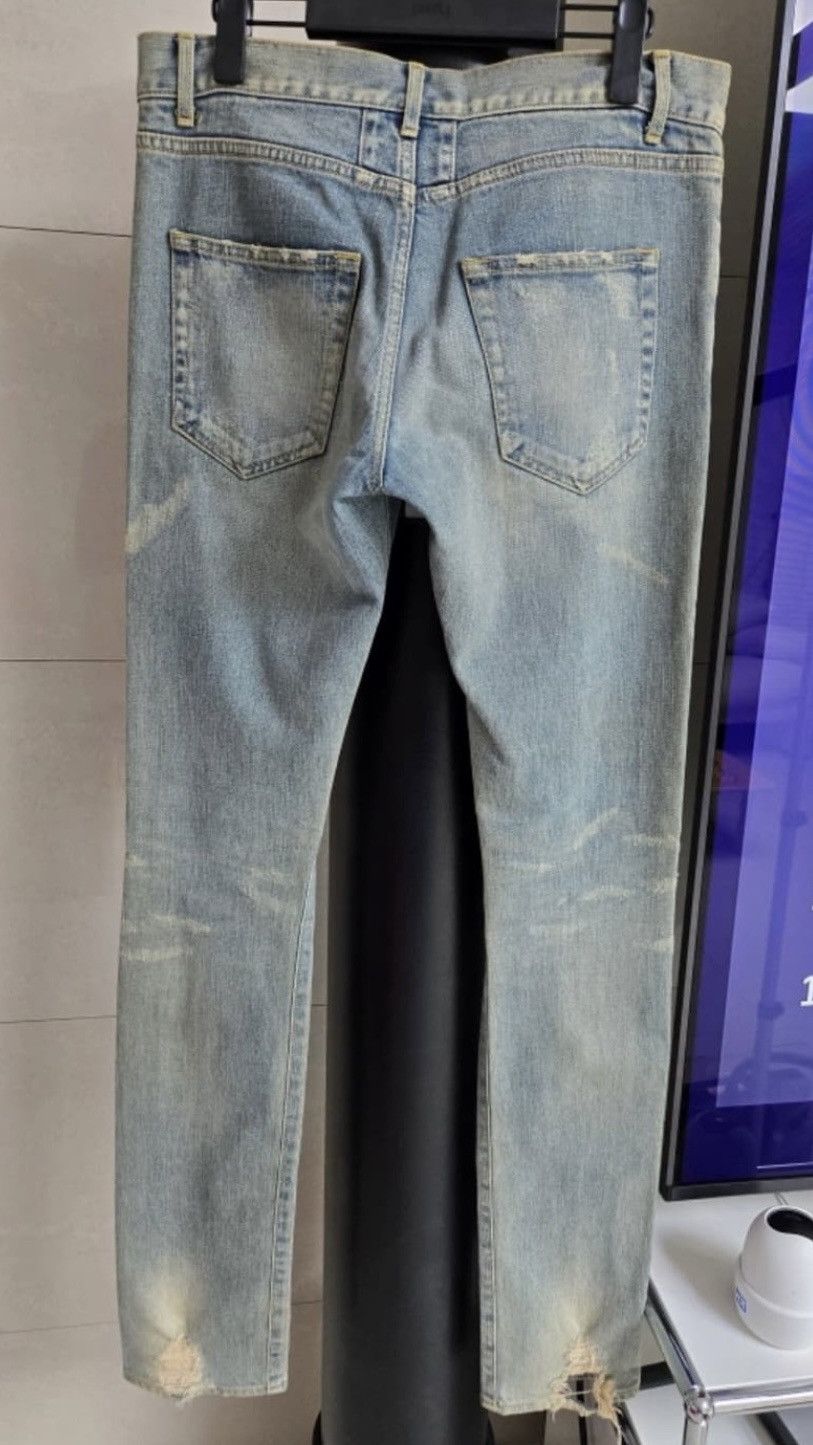 Saint Laurent Paris Saint Laurent Hedi Slimane Destroyed Jean Size US 29 - 3 Thumbnail