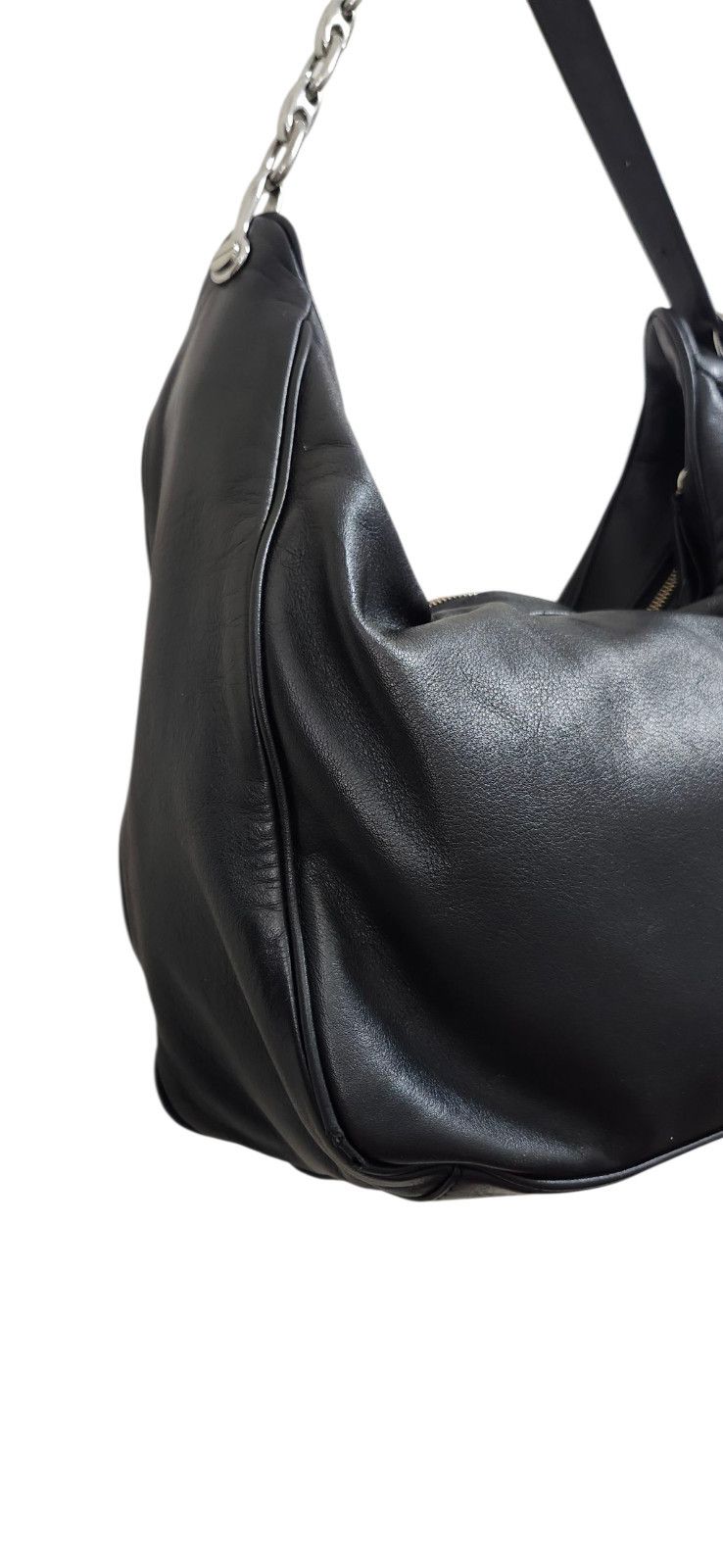 Marc Jacobs MARC JACOBS THE TEMPO LEATHER HOBO SHOULDER BAG BLACK Size ONE SIZE - 12 Thumbnail