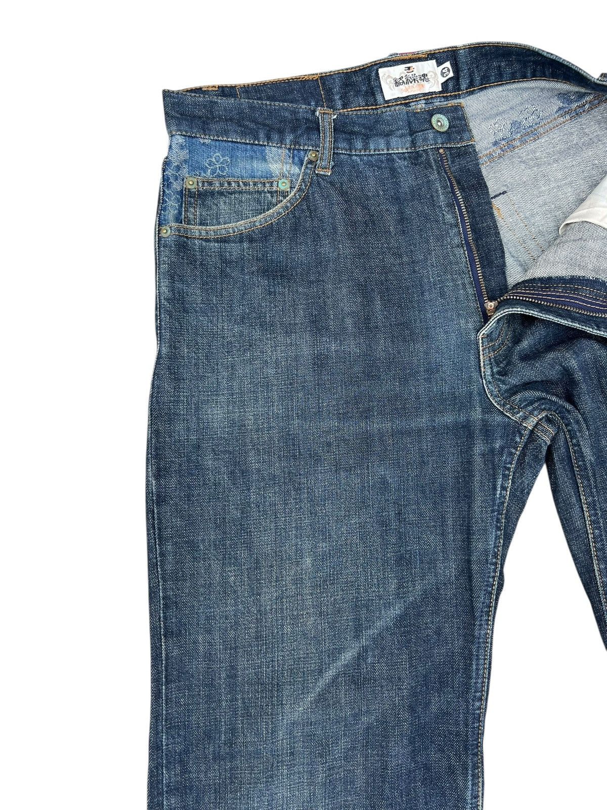 Karakuri Tamashii Karakuri Tamashi Embroidery Denim Multi Pocket Jeans Size US 34 / EU 50 - 8 Thumbnail