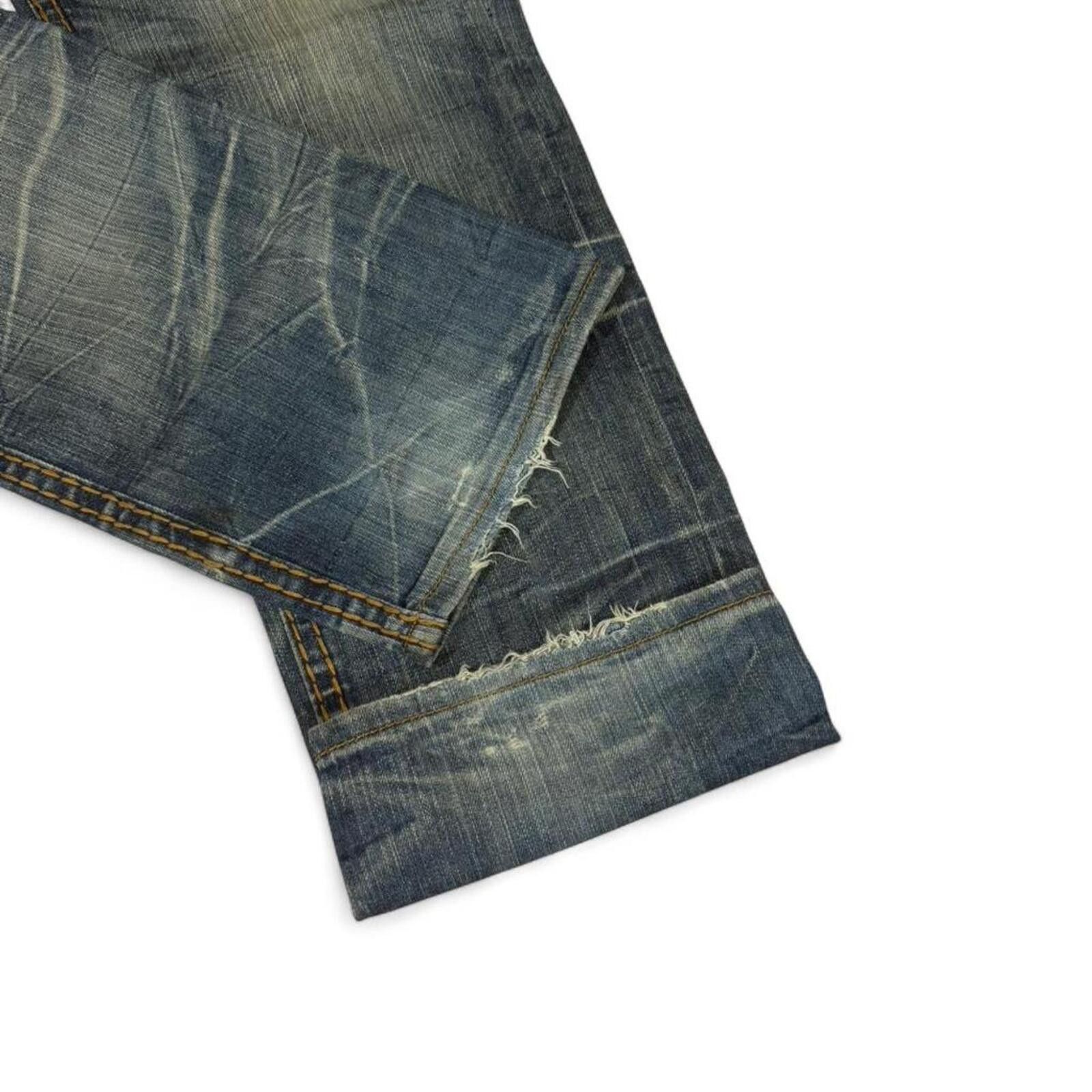 True Religion Vintage EXR mud wash denim jeans with back pockets design Size 34" / US 12 / IT 48 - 8 Thumbnail