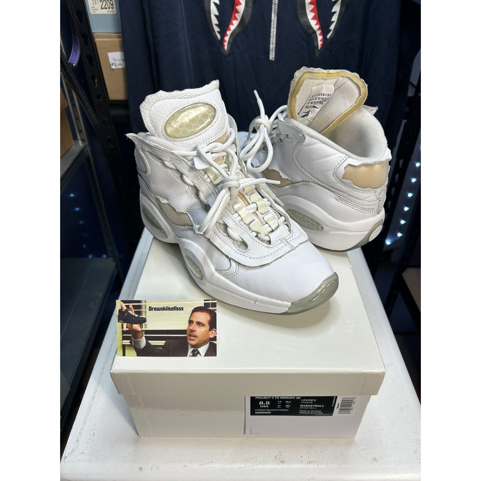 Maison Margiela x Reebok Question Mid Men's Size 8.5