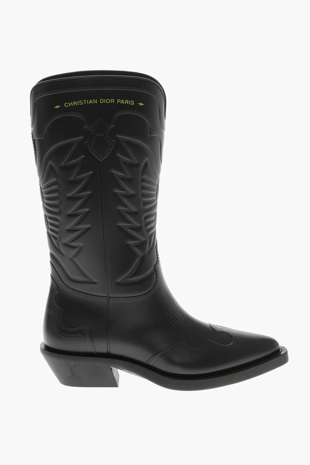Dior o1mm0326 Rubber Texan Boots in Black Size US 6 / IT 36 - 1 Thumbnail