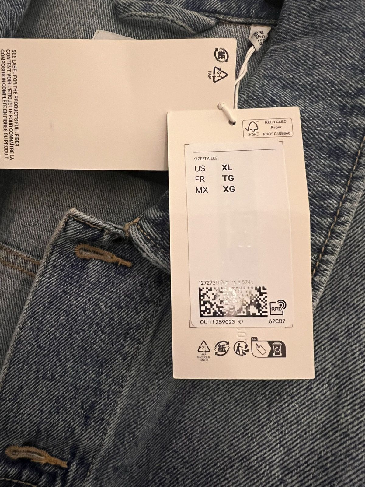 H&M H&M Atelier cropped denim jacket (XL) Size US XL / EU 56 / 4 - 6 Thumbnail