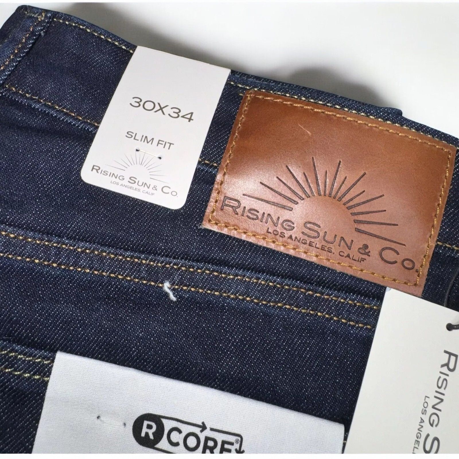 Rising Sun & Co. Rising Sun & Co Mens Repreve Slim Fit RCore Jeans NEW 30x34 Size US 30 / EU 46 - 3 Thumbnail