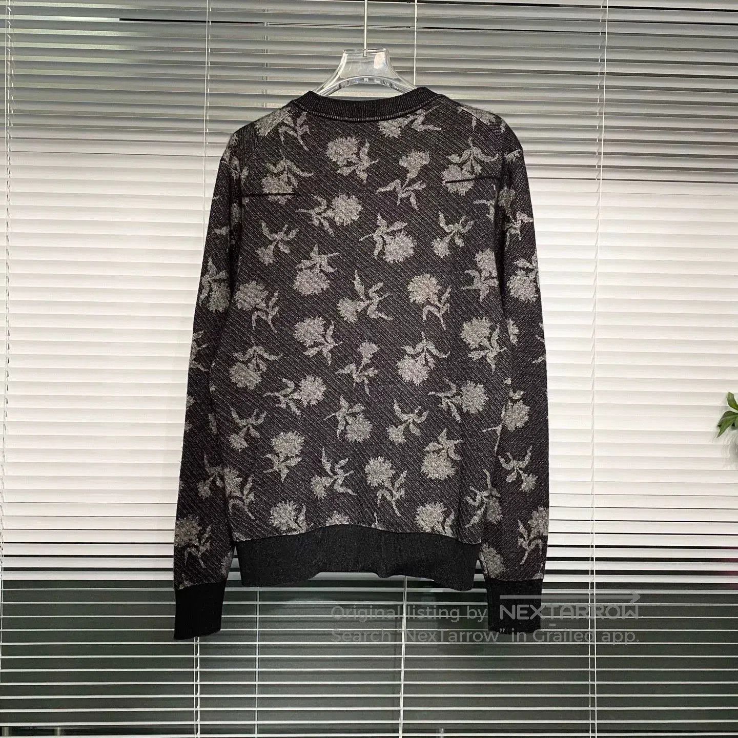 Dior Dior Black Camellia Print Cashmere Sweater S. Size US S / EU 44-46 / 1 - 2 Thumbnail