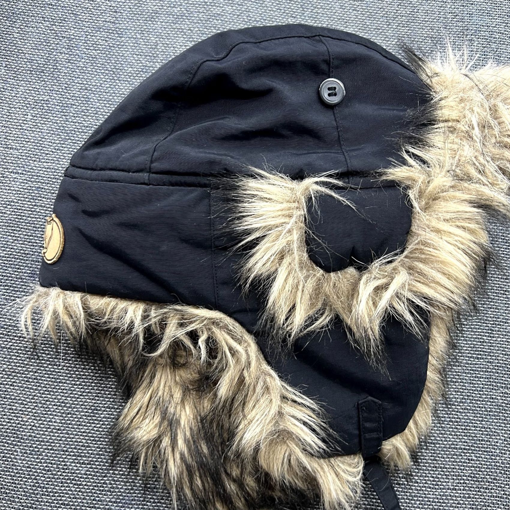 Vintage Fjallraven Nordic Heater Trapper Hat Sz M Black Unisex Adults Fur Bomber Ushanka Aviator Ear Flap Trapper Hat Mens Womens Size ONE SIZE - 4 Thumbnail