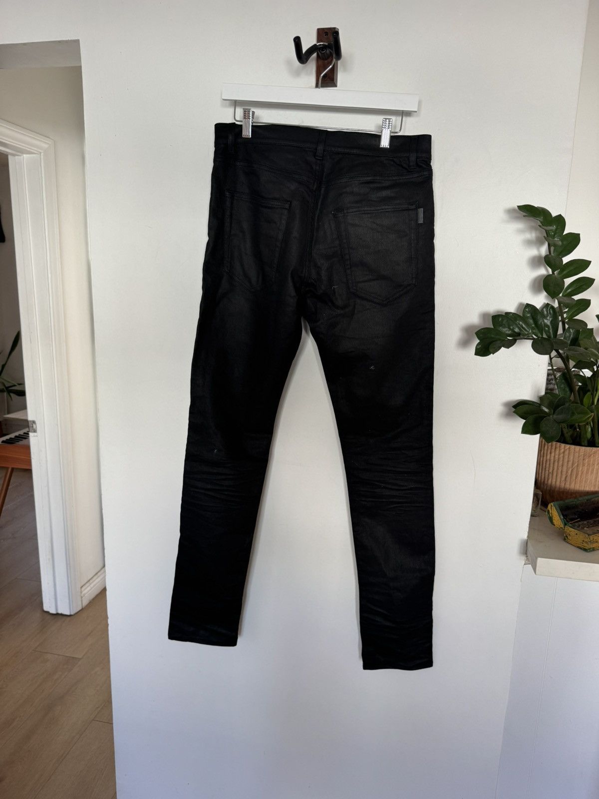 Saint Laurent Paris Waxed Nightrider D02 Denim Size US 32 / EU 48 - 3 Thumbnail