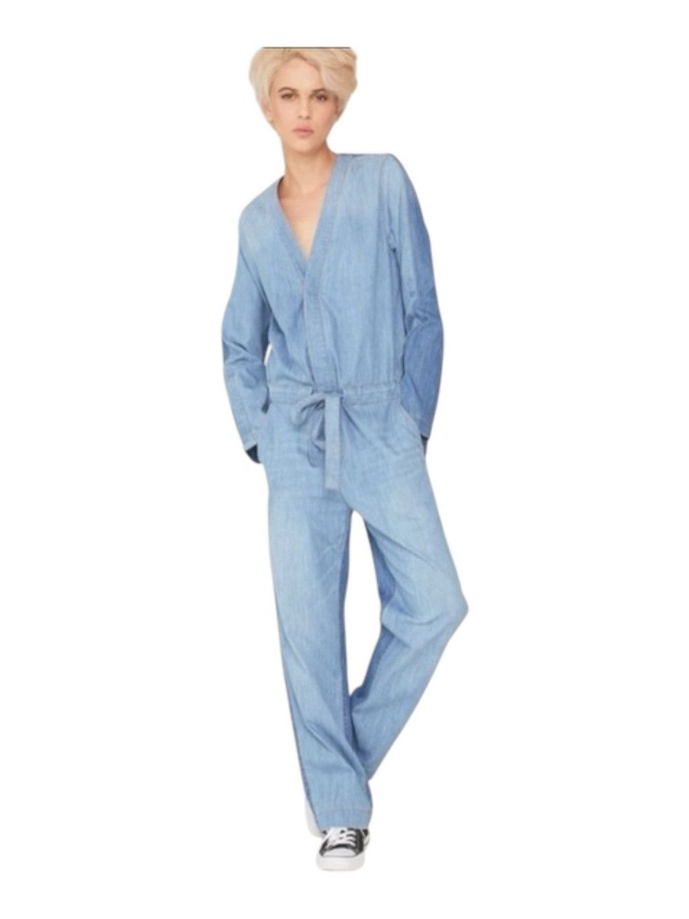 Other La Bohème Ethan Denim Jumpsuit Two Tone Stone Wash Indigo N Size 27" / US 4 / IT 40 - 1 Thumbnail