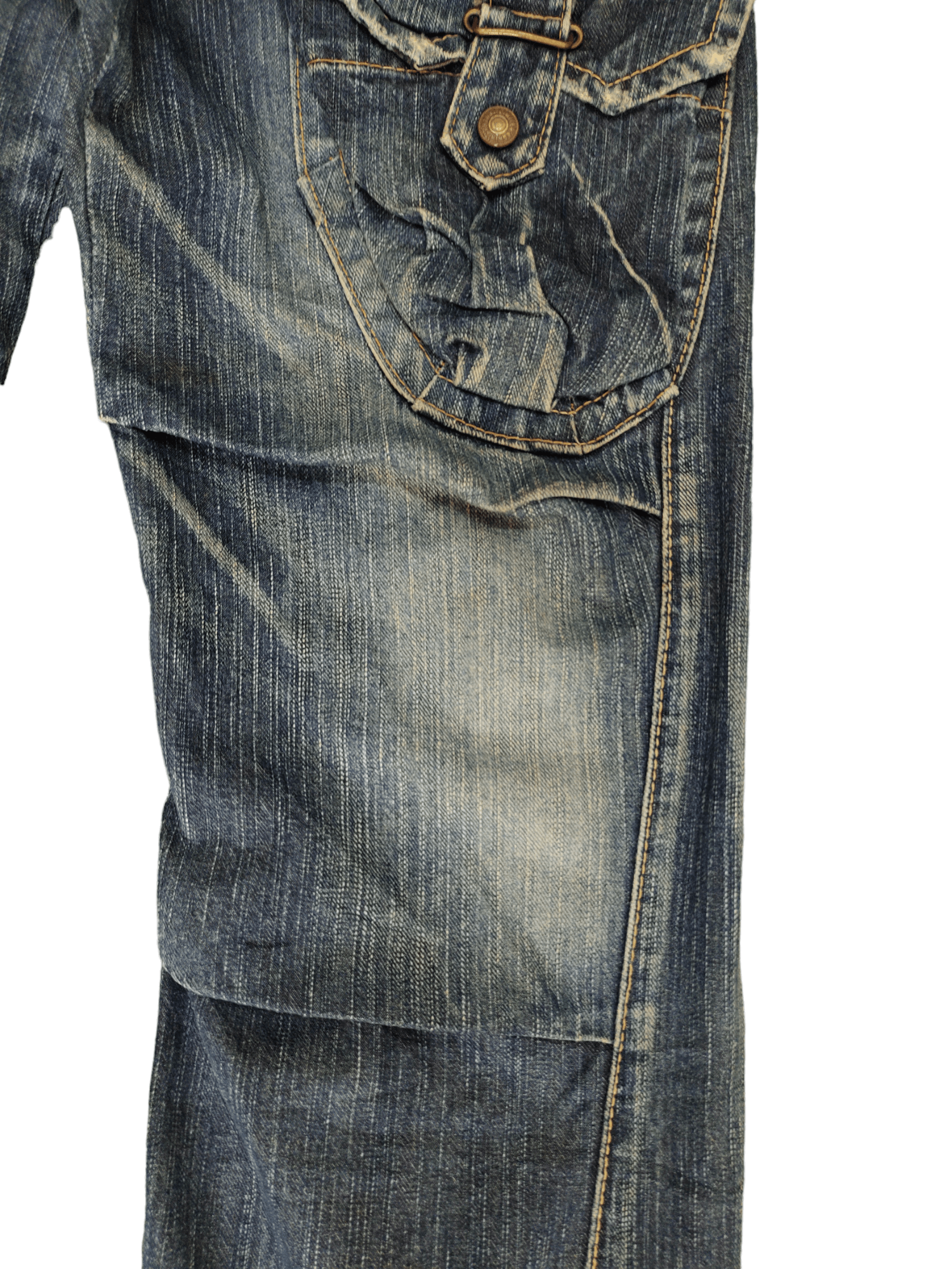 Edwin Flare Jeans Edwin 505 Multi Cargo Pocket Denim Boot Cut Size US 31 - 6 Thumbnail