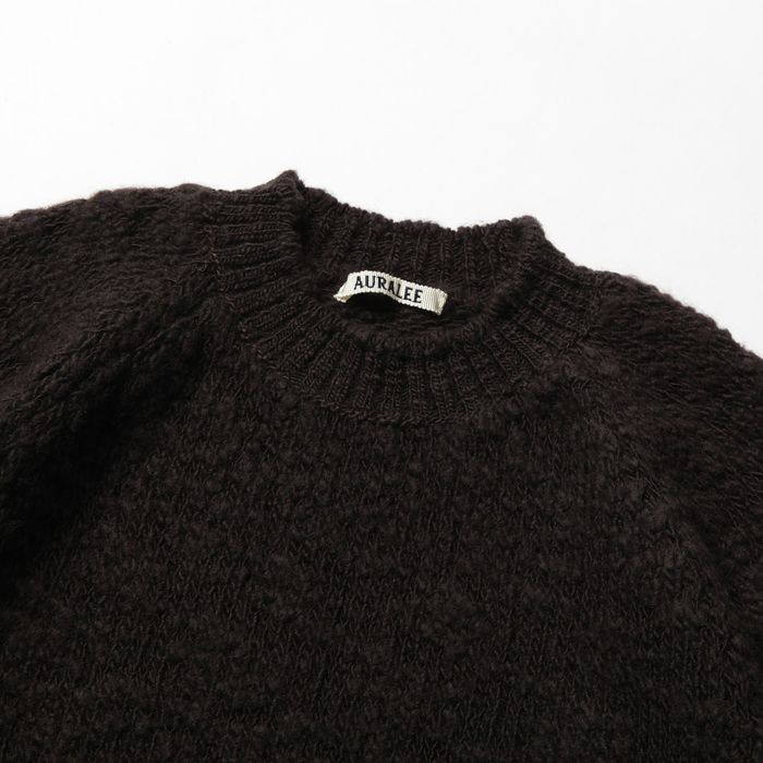 Auralee Auralee Slub Knit Sweater - Brown Wool | Grailed