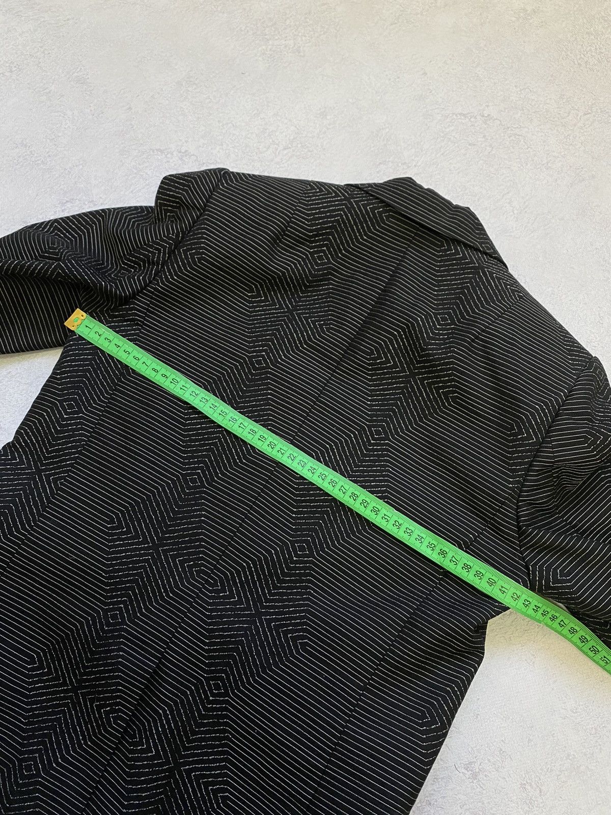 Dries Van Noten Dries Van Noten Black Geometric Print Blazer Size 36 Size XS / US 0-2 / IT 36-38 - 11 Thumbnail