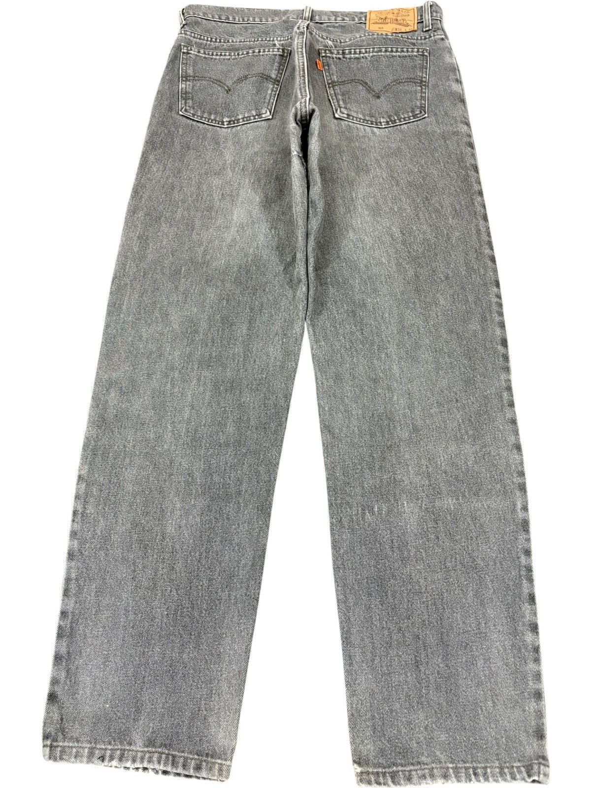 Levi's Vintage 90s Levis 310 Orange Tab Charcoal Wash Distress Jean Size US 34 / EU 50 - 2 Thumbnail