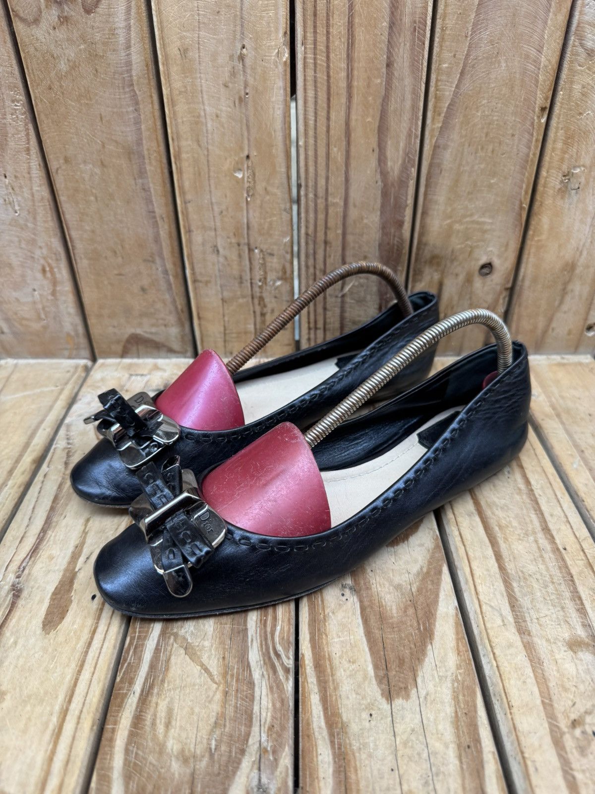 Christian Dior Monsieur Christian Dior black Women’s leather flats EUR 37 US 7 UK 4 Size US 7 / IT 37 - 5 Thumbnail