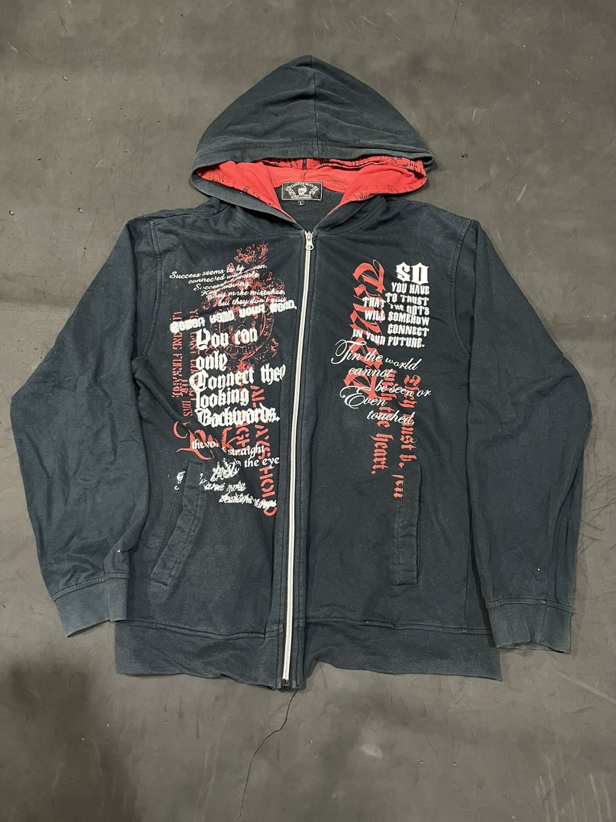 If Six Was Nine 💸BINDINGOFFER💸Chrkey bear poem double layer hoodie Size US L / EU 52-54 / 3 - 2 Thumbnail