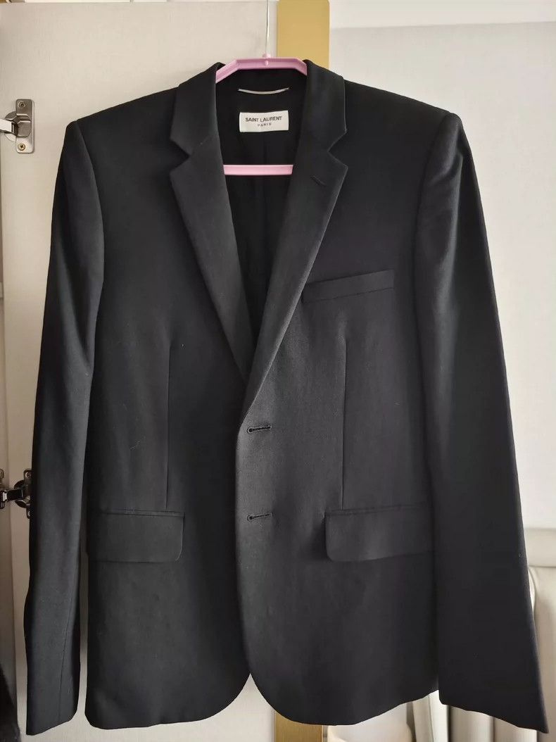 Saint Laurent Paris Saint Laurent Paris Black suit jacket-2506 Size US S / EU 44-46 / 1 - 1 Thumbnail