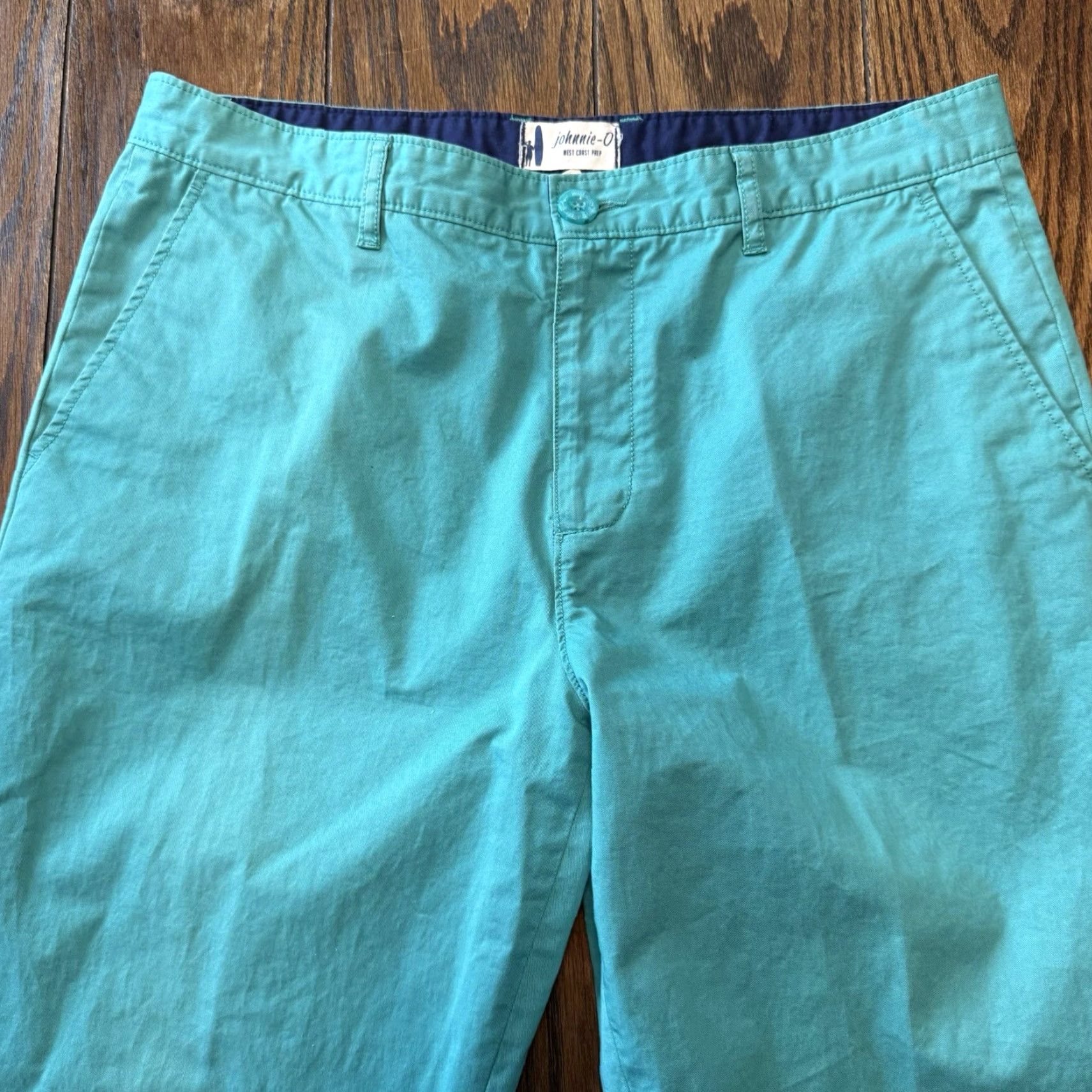 johnnie-O Johnnie-O Casual Chino Pants Men's 34x34 Teal Size US 34 / EU 50 - 3 Thumbnail