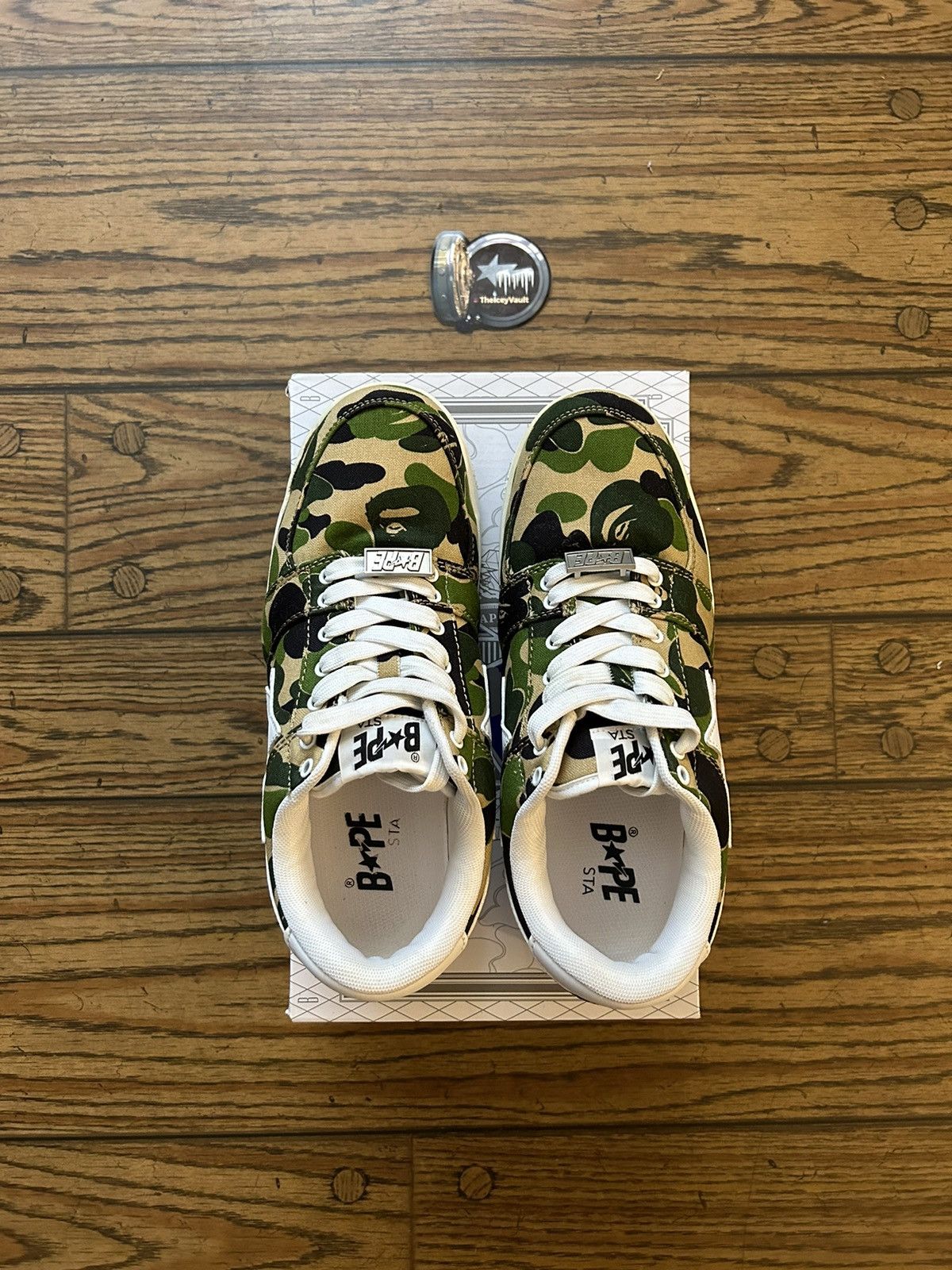 Bape Bape Green ABC Camo Bapestas Size US 8 / EU 41 - 3 Thumbnail