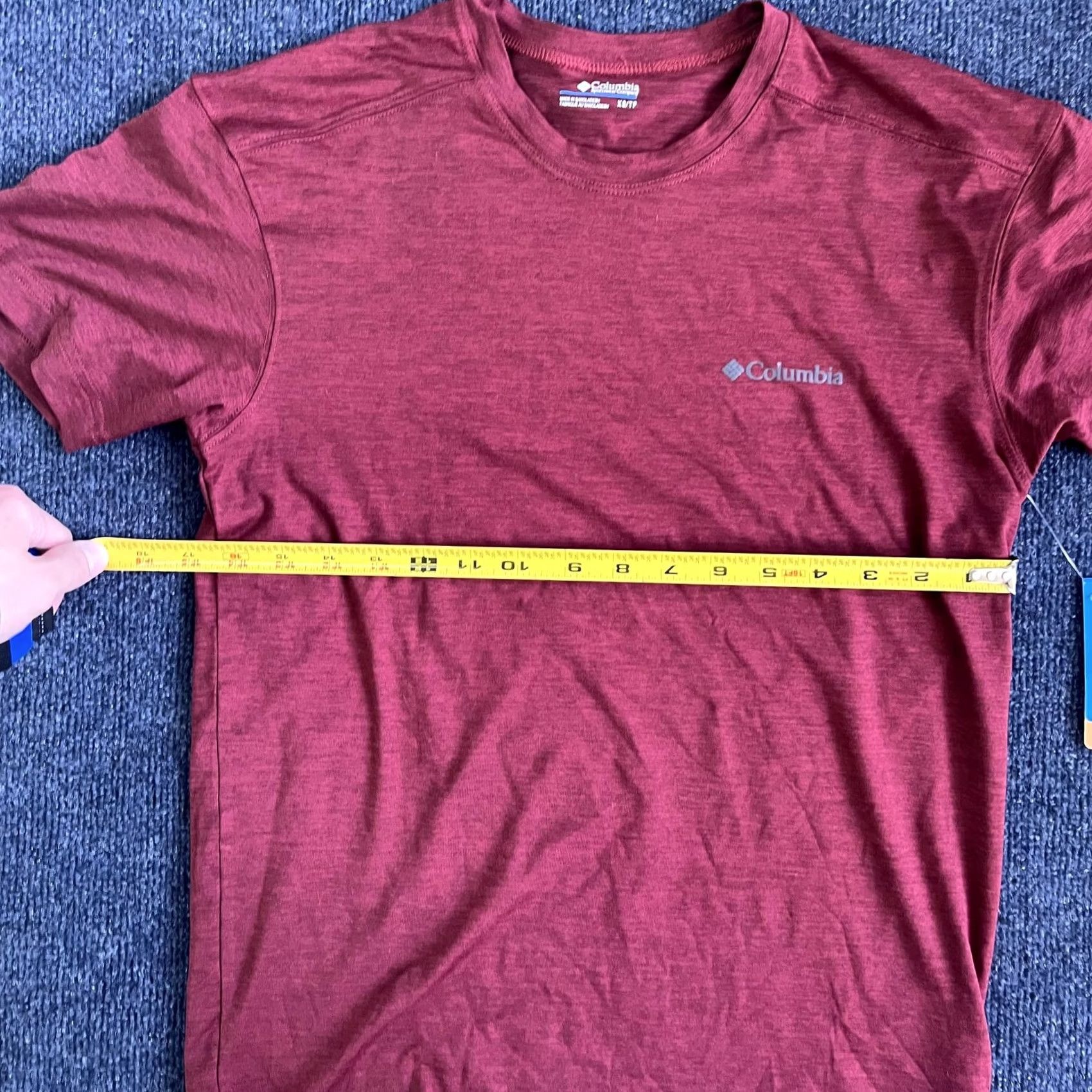 Vintage Columbia Shirt Mens XS Red Heather Short Sleeve Crew Neck T-Shirt Top Size US XS / EU 42 / 0 - 4 Thumbnail