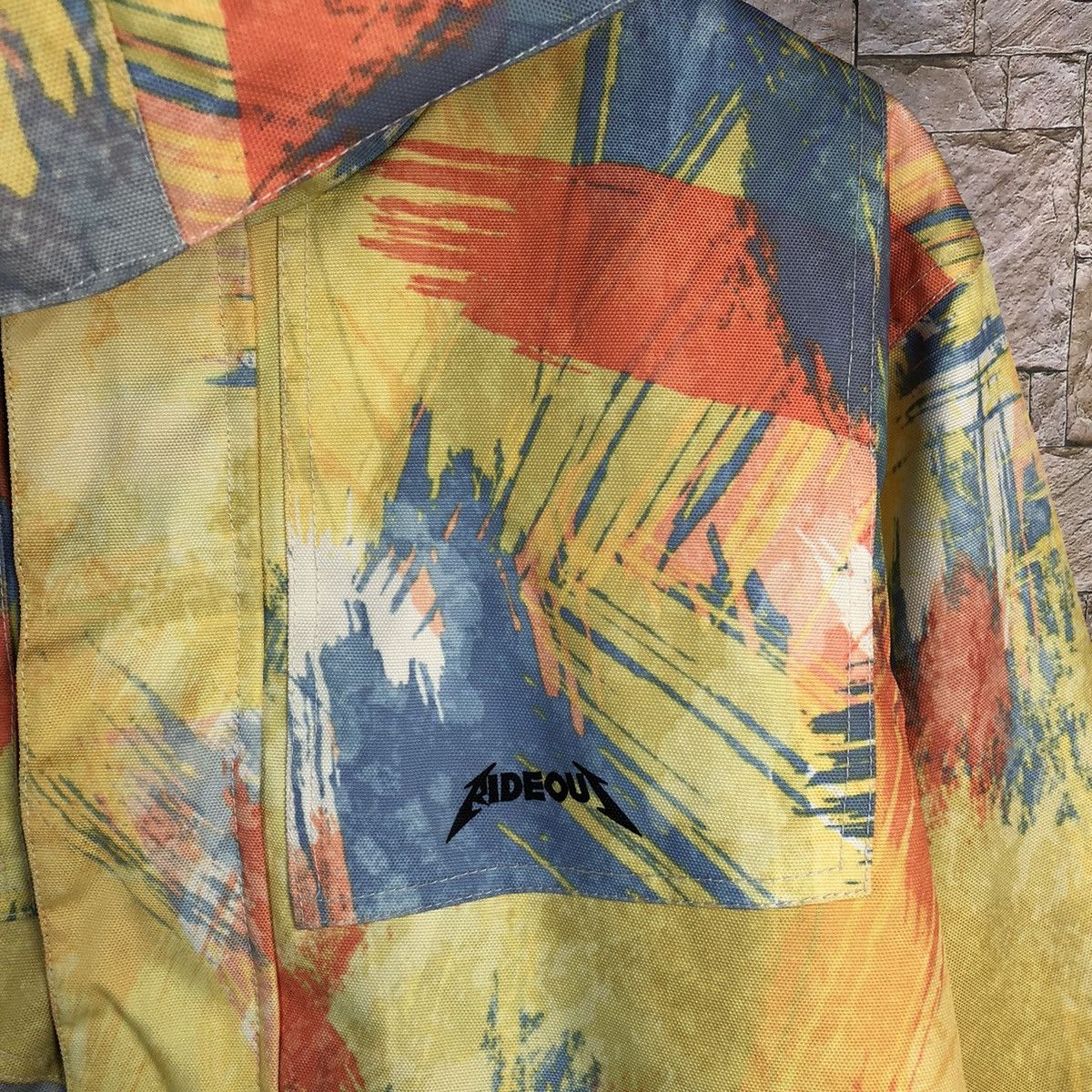 Japanese Brand Ride Out snowboard wear Yellow mix Coats #A235 Size US M / EU 48-50 / 2 - 10 Thumbnail