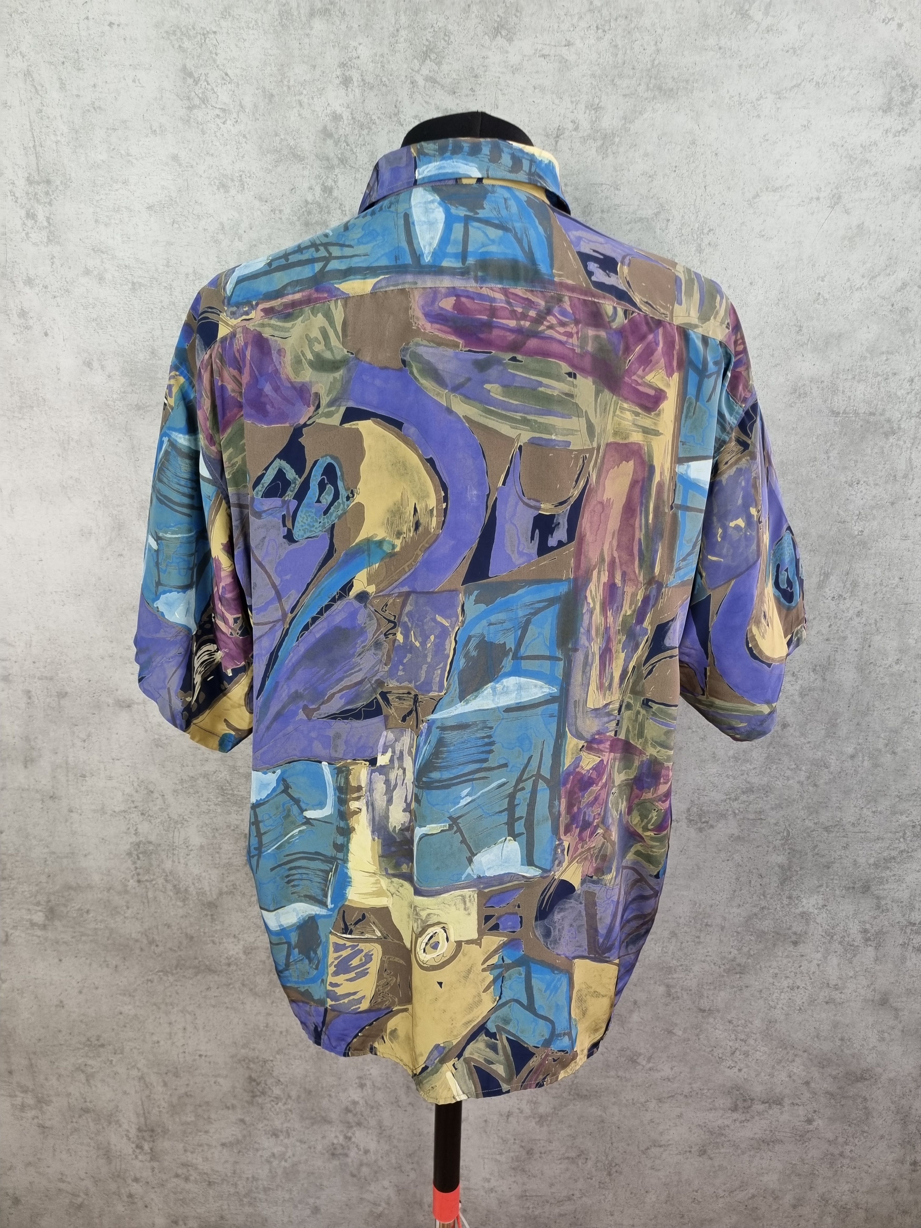 Other 90s Vintage Abstract Design Shirt Feels like SILK Dior Size US XXL / EU 58 / 5 - 8 Thumbnail
