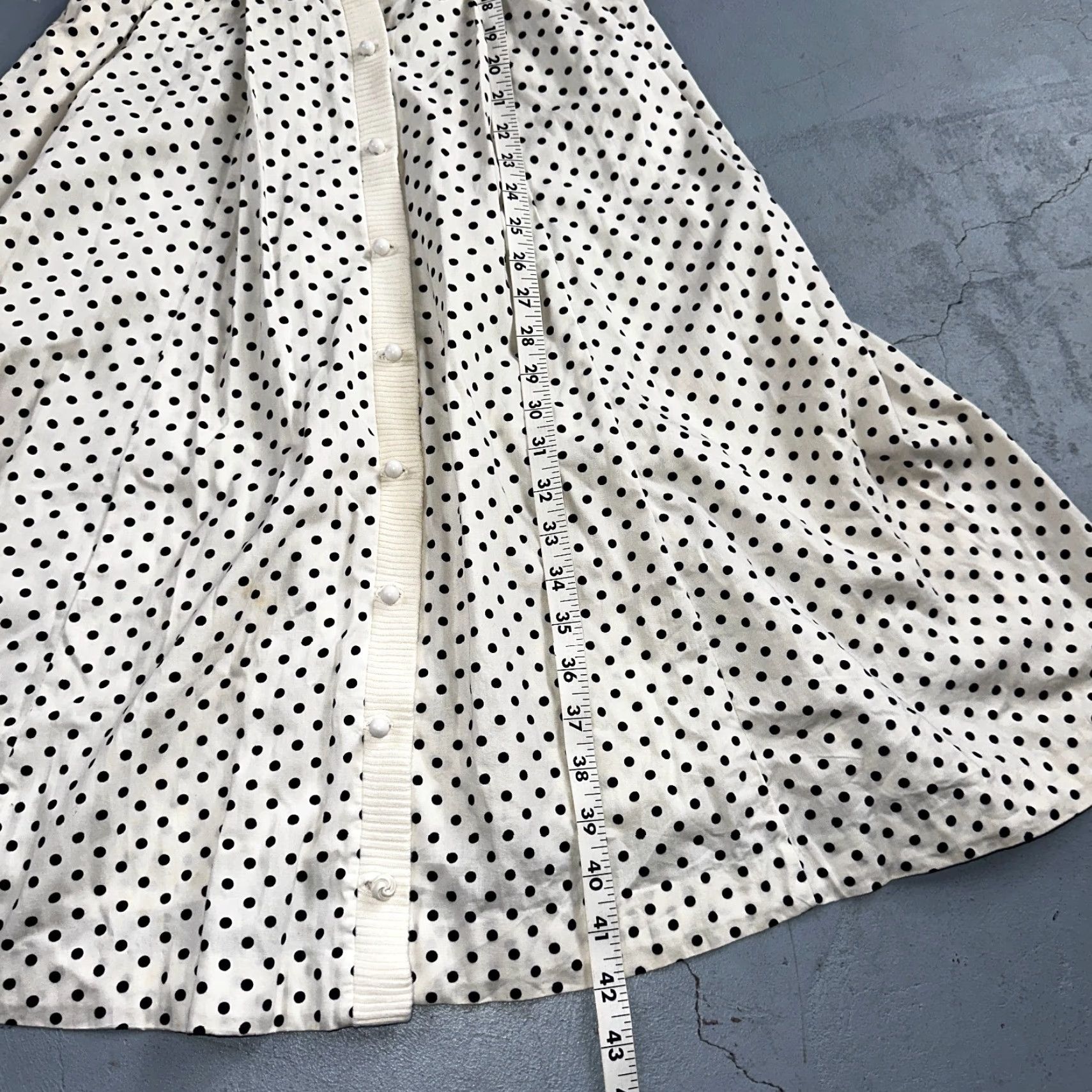 Vintage VINTAGE Koret of California Dress Rockabilly 1950s San Francisco Polka Dot Shirt Size S / US 4 / IT 40 - 4 Thumbnail