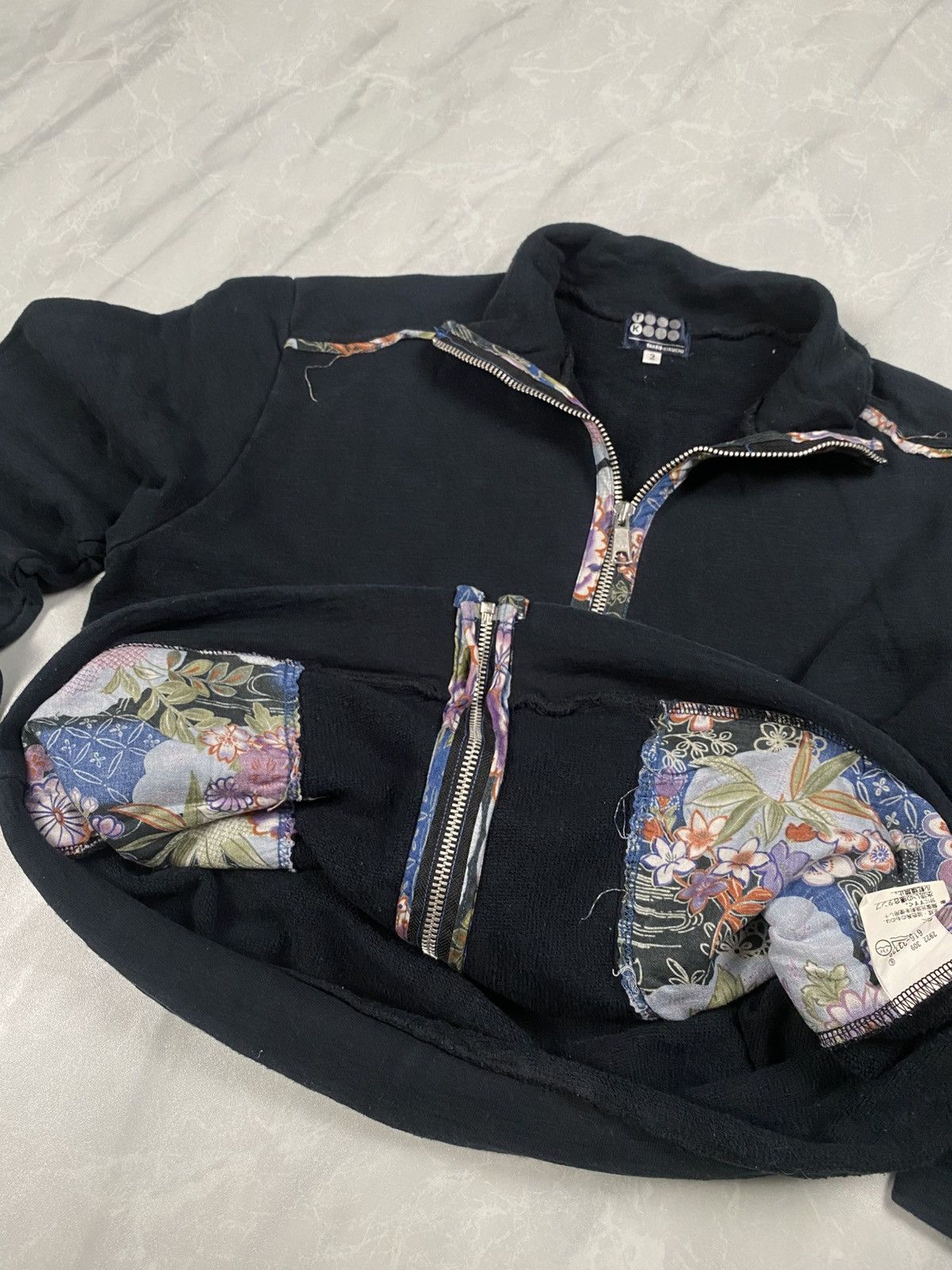 Takeo Kikuchi Vintage Takeo Kikuchi Floral Zip Up Sweater Jacket Size US M / EU 48-50 / 2 - 5 Thumbnail
