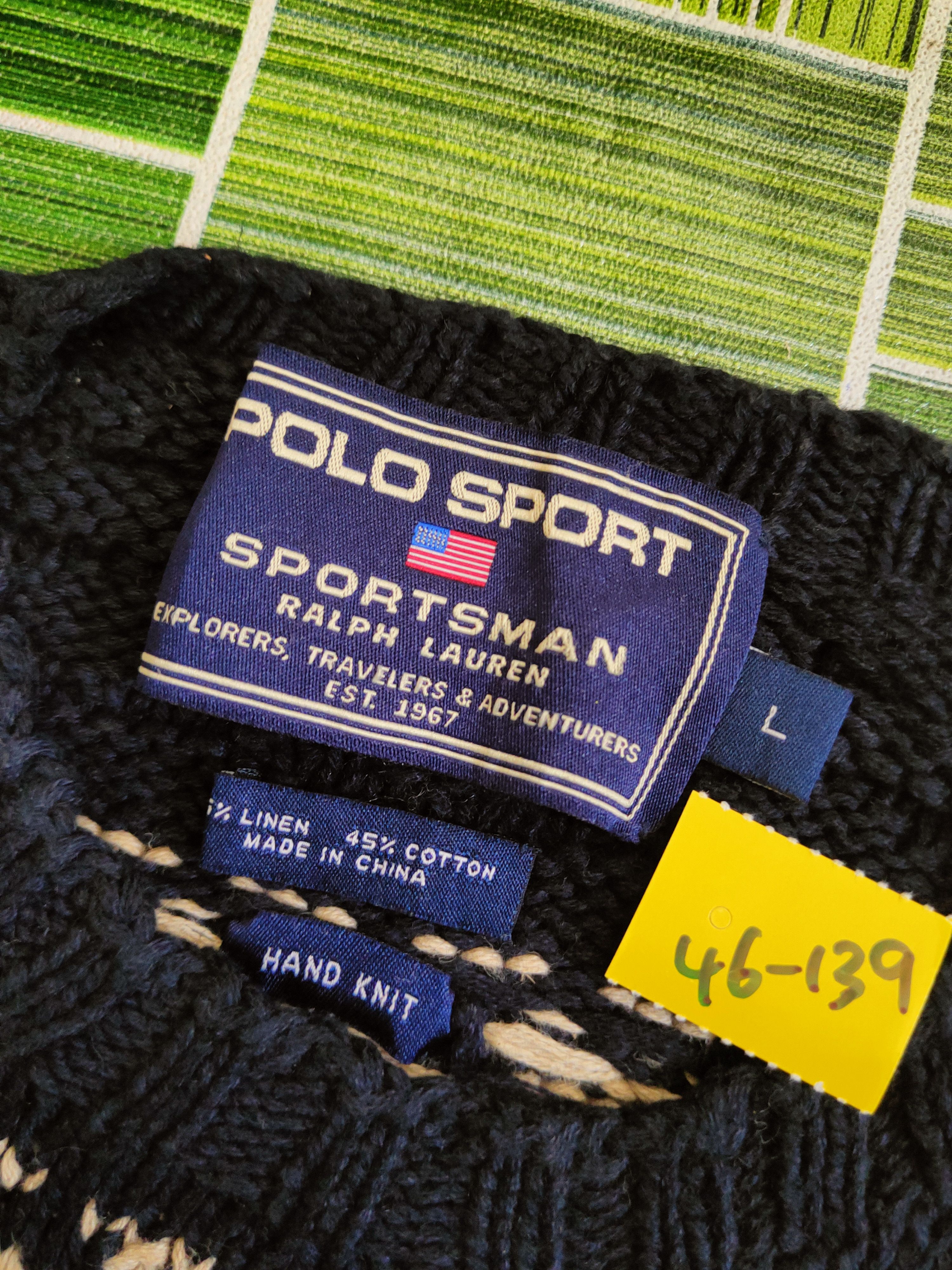 Ralph Lauren DL Ralph Lauren Navy Polo Sport Knitwear Sweatshirts #46-139 Size US L / EU 52-54 / 3 - 13 Thumbnail
