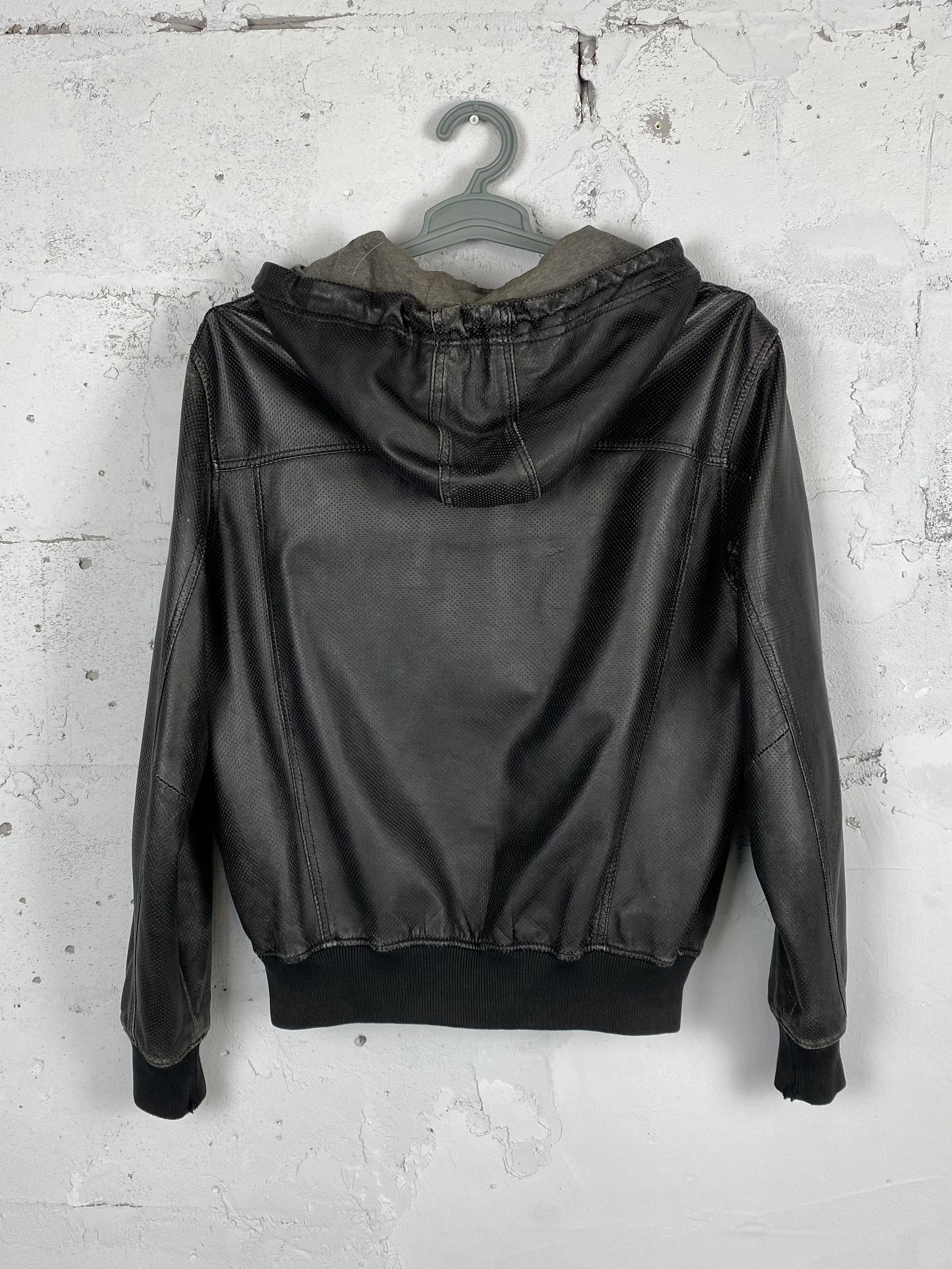 Ecko Unltd. Vintage Ecko Unltd Y2K Leather jacket rap hooded Size US S / EU 44-46 / 1 - 11 Thumbnail
