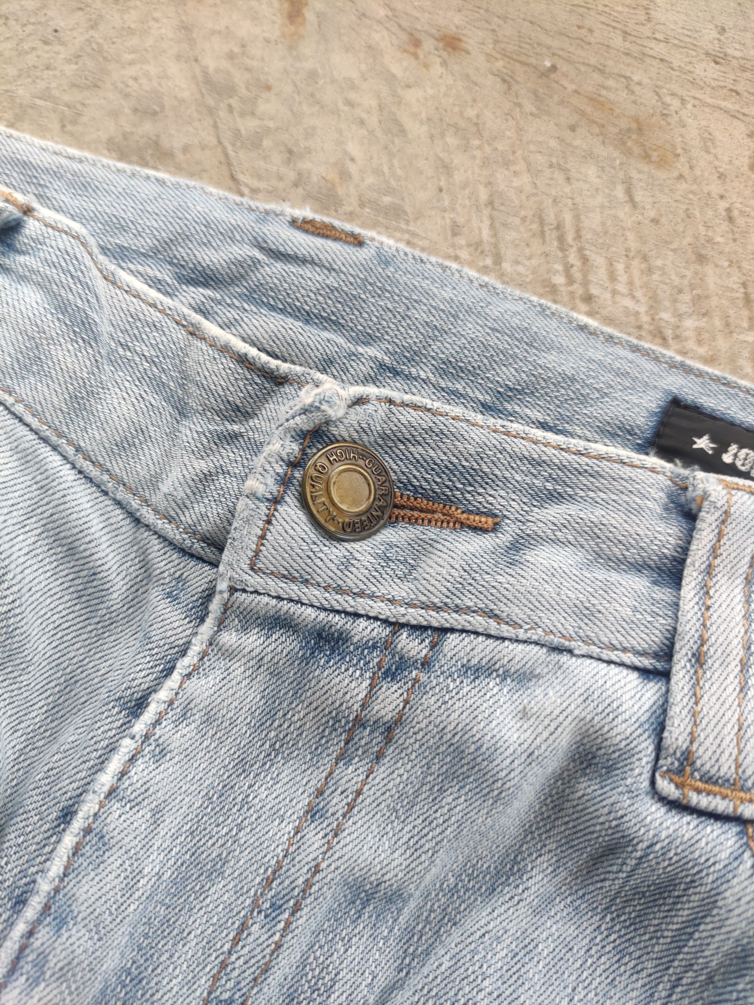 Japanese Brand Vintage Japanese Flare Denim Distressed Faded Denim Size US 30 / EU 46 - 5 Thumbnail