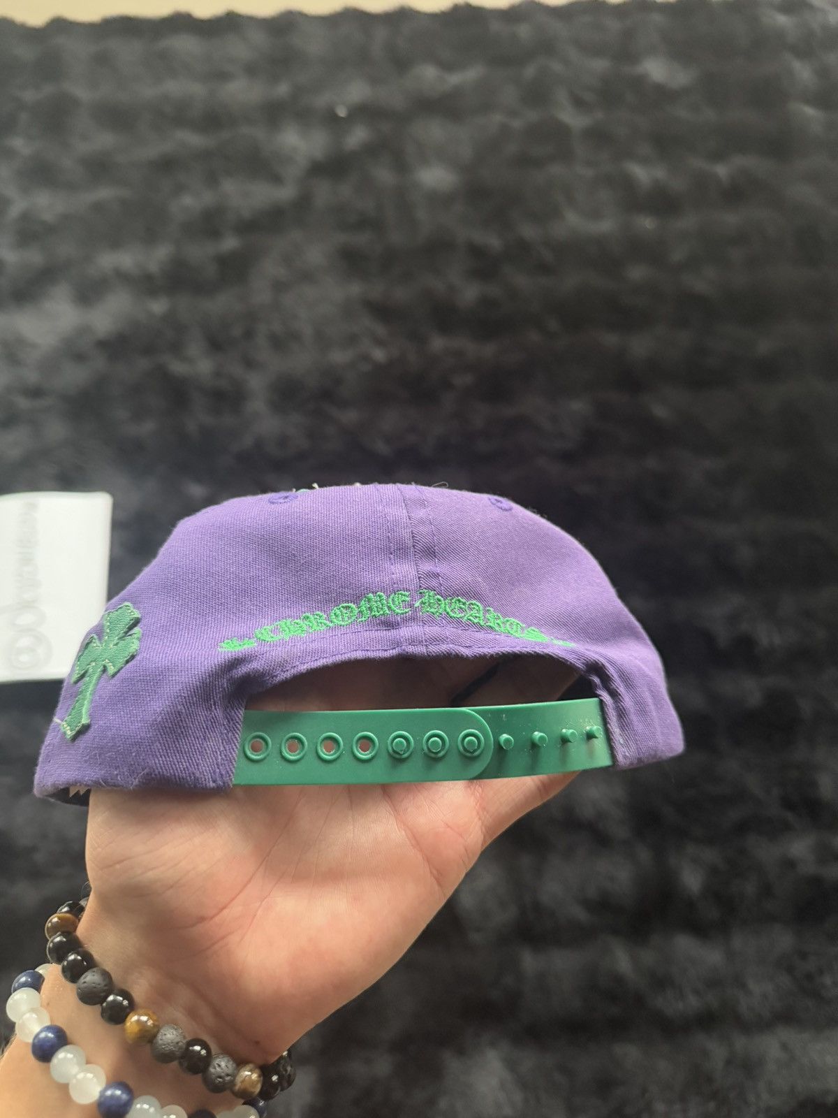 Chrome Hearts Chrome Hearts Cross Patch Trucker Hat Purple Green Size ONE SIZE - 8 Thumbnail