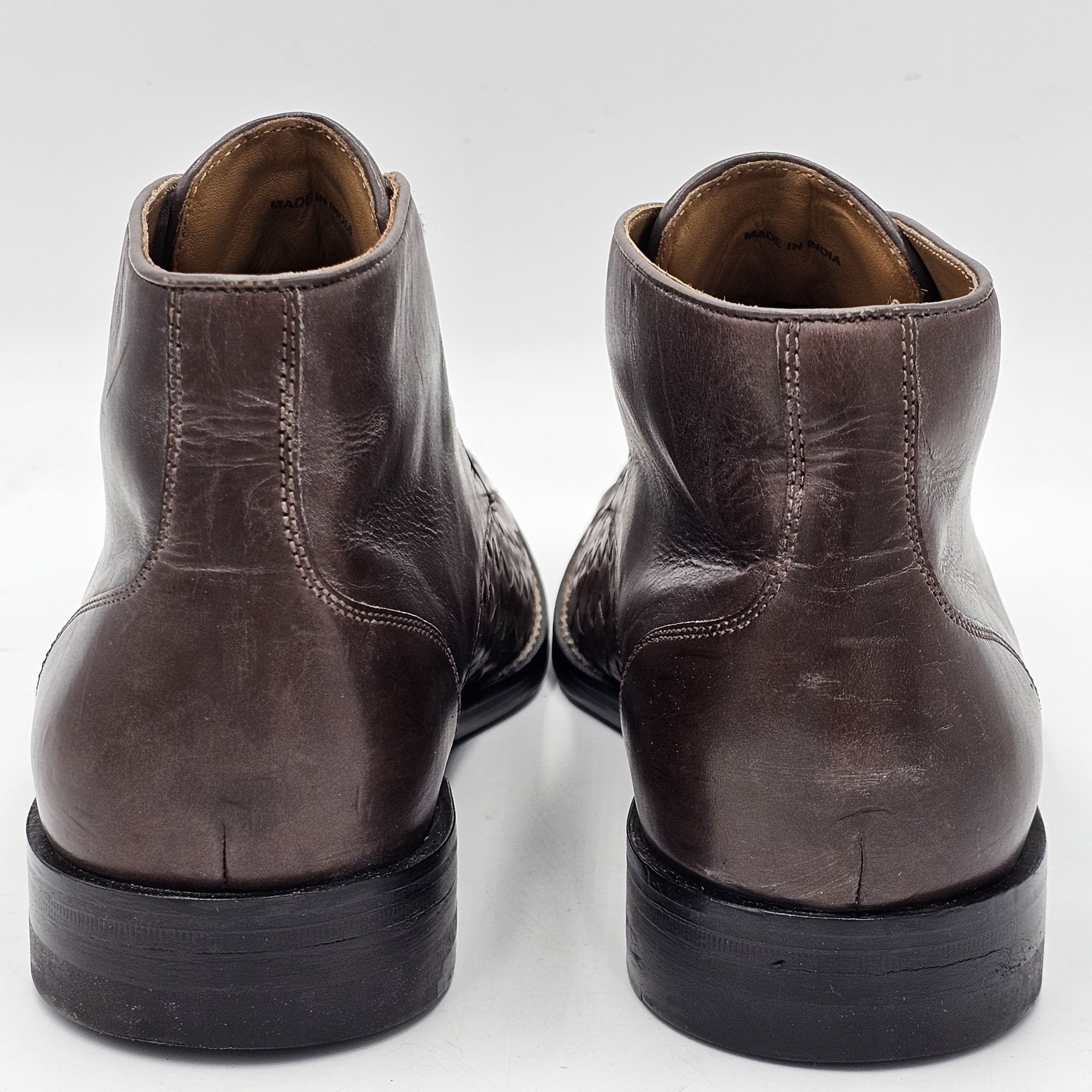 Cole Haan Cole Haan Cambridge Brown Woven Leather Chukka Boots Men 8.5 Size US 8.5 / EU 41-42 - 5 Thumbnail