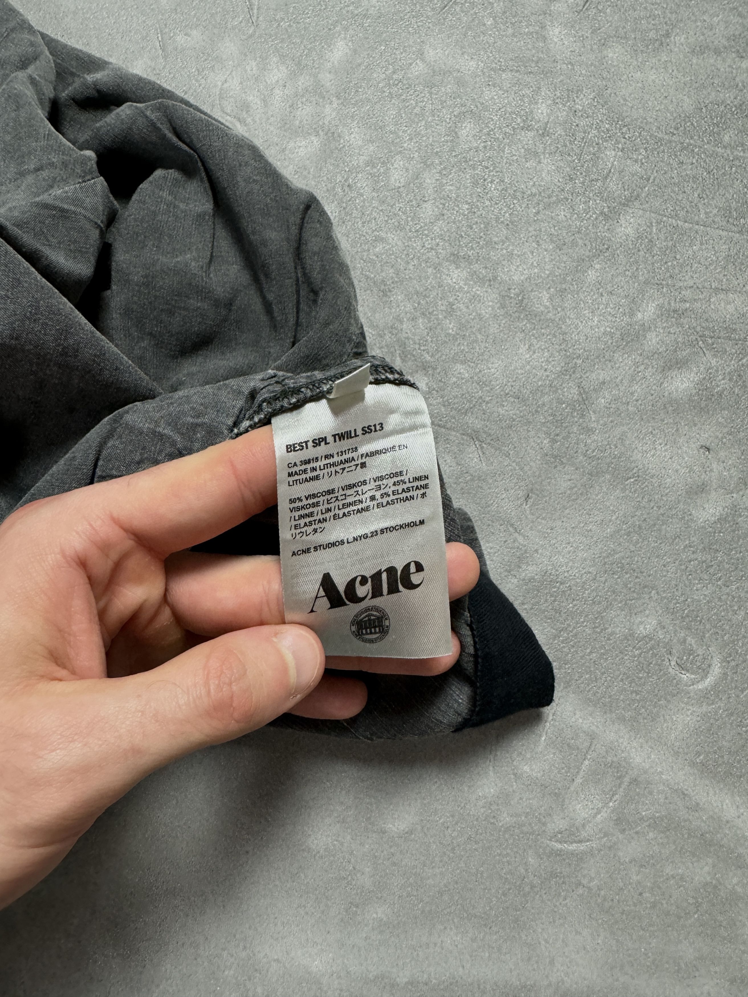 Acne Studios × Vintage Acne Studios S12 washed grey pants vintage y2k retro wmns Size 27" / US 4 / IT 40 - 12 Thumbnail