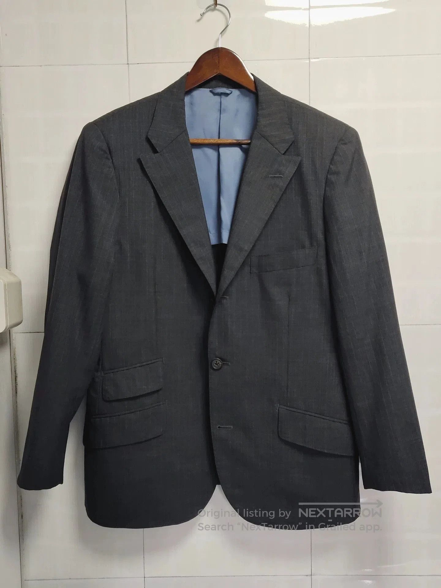 Ring Jacket Japanese Wool Suit Jacket with Stripes. Size US M / EU 48-50 / 2 - 1 Thumbnail