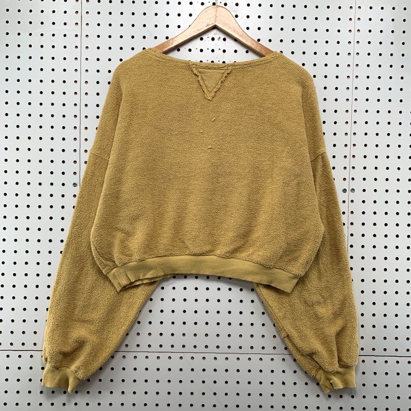 Free People We The Free People Palo Alto Women Sweatshirt S Brown Distressed Cropped 22x18.5 Size S / US 4 / IT 40 - 2 Thumbnail