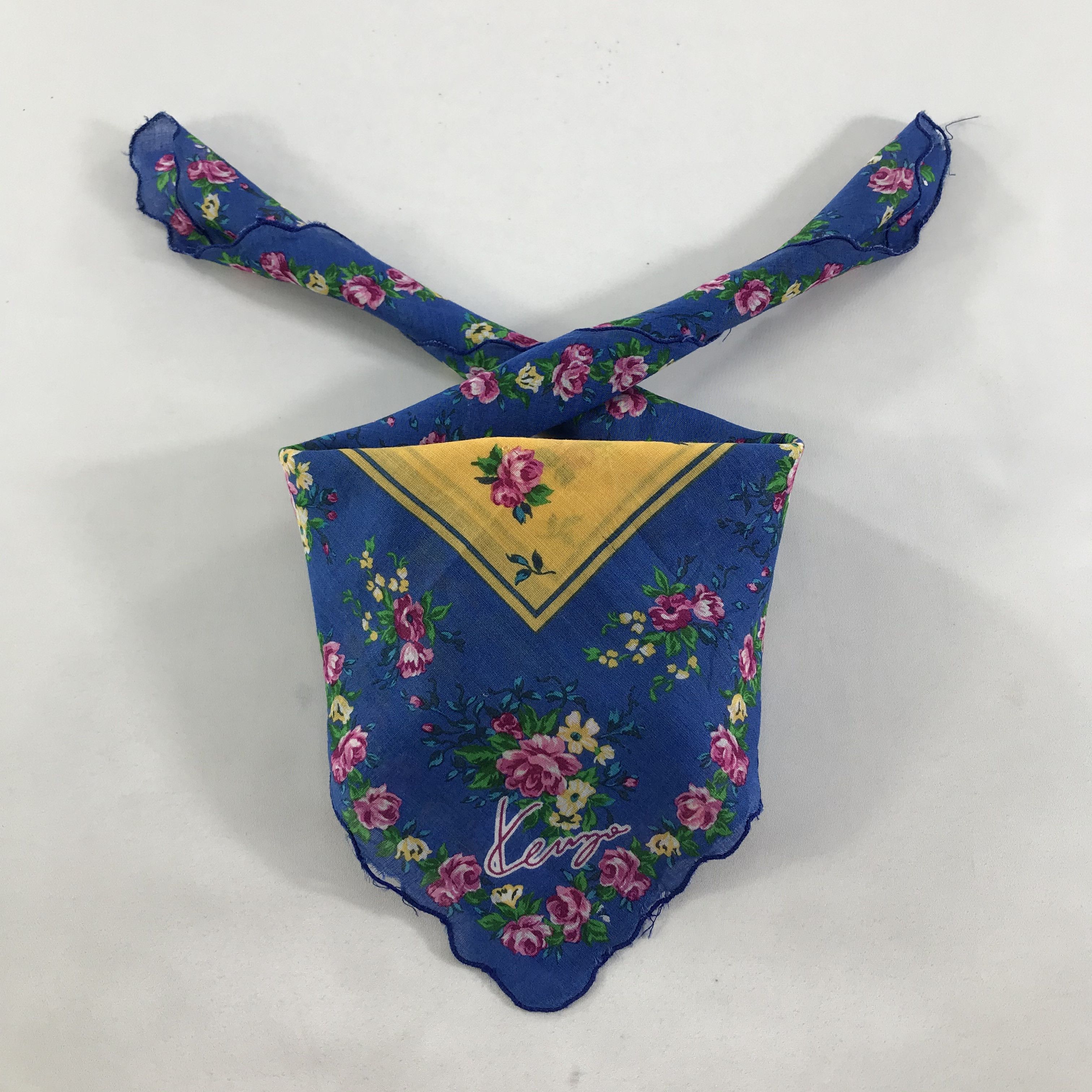 Kenzo × Vintage Kenzo Bandana / Handkerchief / Neckerchief - S1640 Size ONE SIZE - 5 Thumbnail