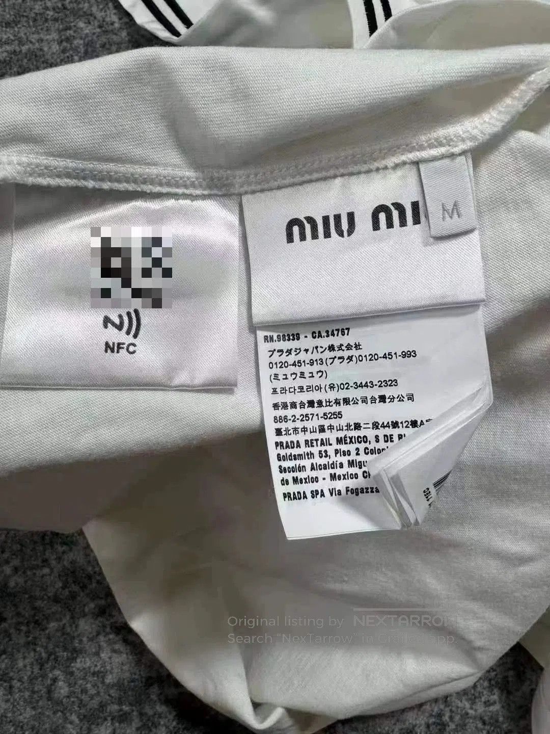 Miu Miu Miu Miu White Sailor Collar Short Sleeve Top. Size M / US 6-8 / IT 42-44 - 5 Thumbnail