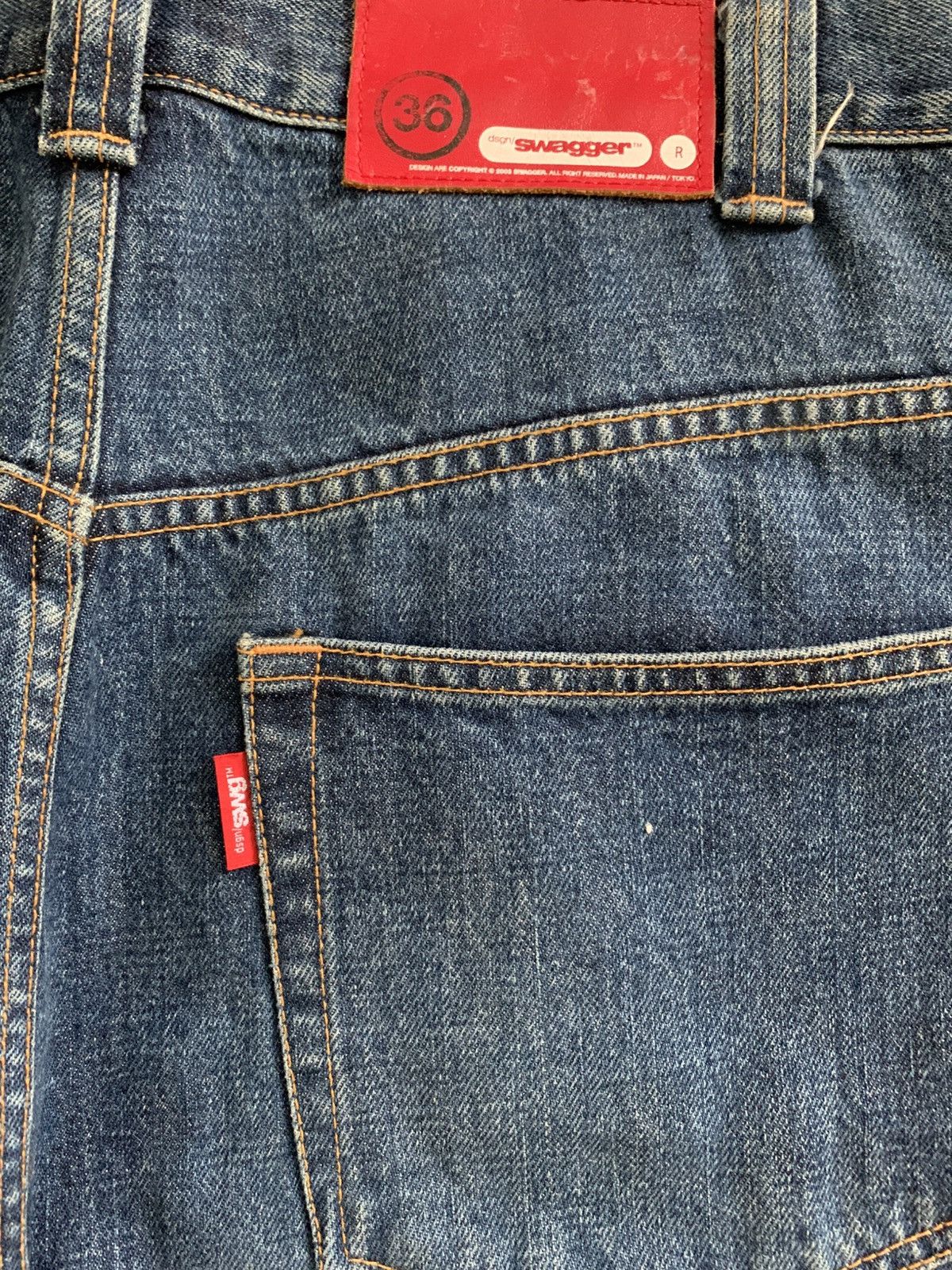 Swagger Swagger Japan Denim Redline Selvedge Baggy Jeans Size US 36 / EU 52 - 4 Thumbnail
