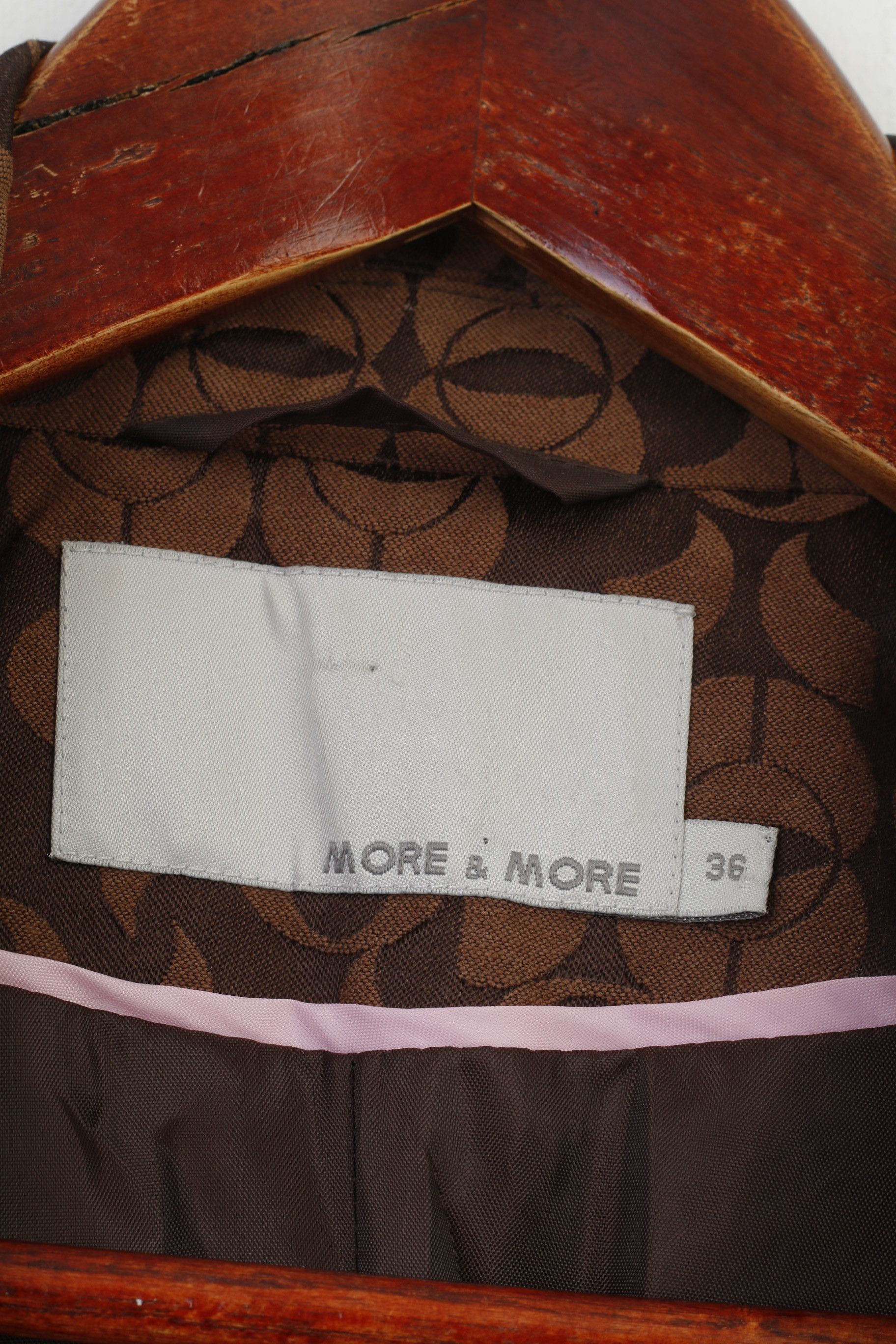 Other More & More Woman 36 S Coat Brown Cotton 4329 Size S / US 4 / IT 40 - 4 Thumbnail