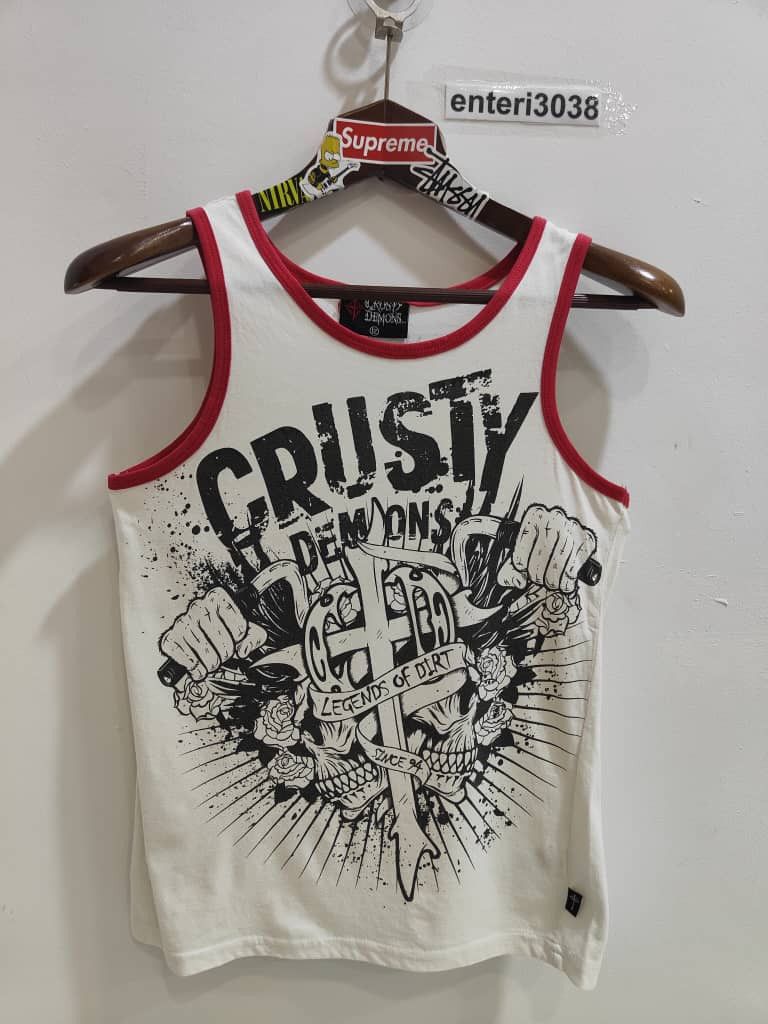 Japanese Brand Vintage Crusty Demons Masters Of Mayhem Big Logo T Shirt Size US M / EU 48-50 / 2 - 1 Thumbnail