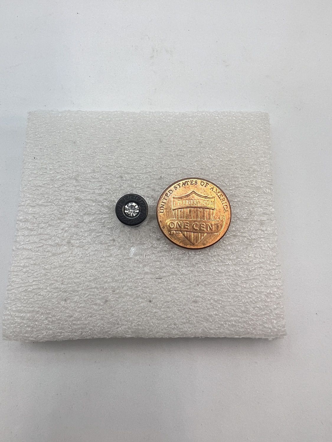 Jewelry Round CZ Black Stud Earrings Size ONE SIZE - 2 Thumbnail