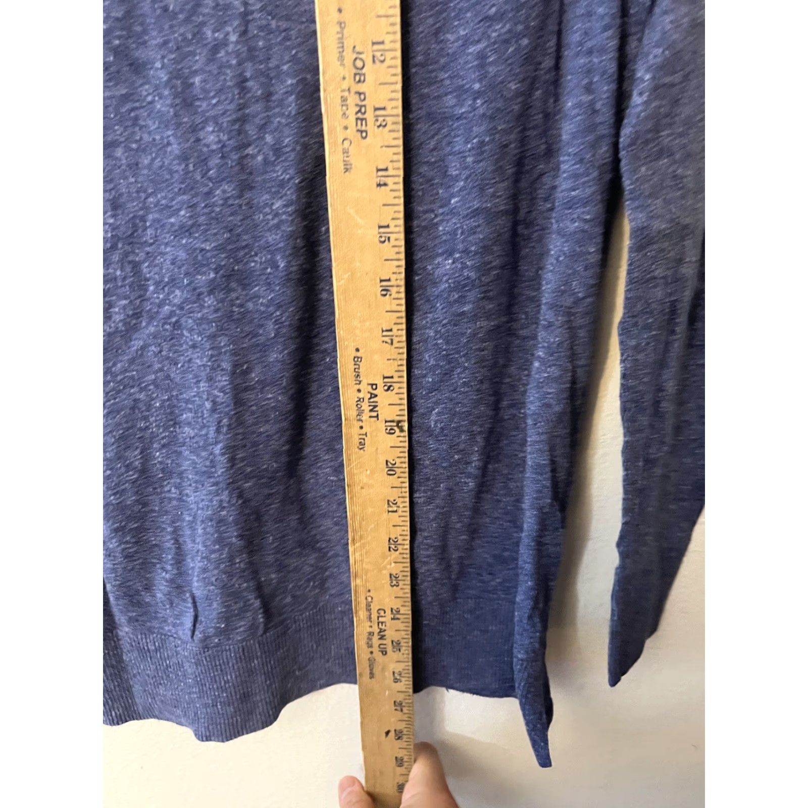 Gap Gap Cardigan Shirt Women S Blue Solid Long Sleeve Cotton Knit with Pockets, V-Neck, Button - Classic Brand Gap, Regular Size Size S / US 4 / IT 40 - 4 Thumbnail