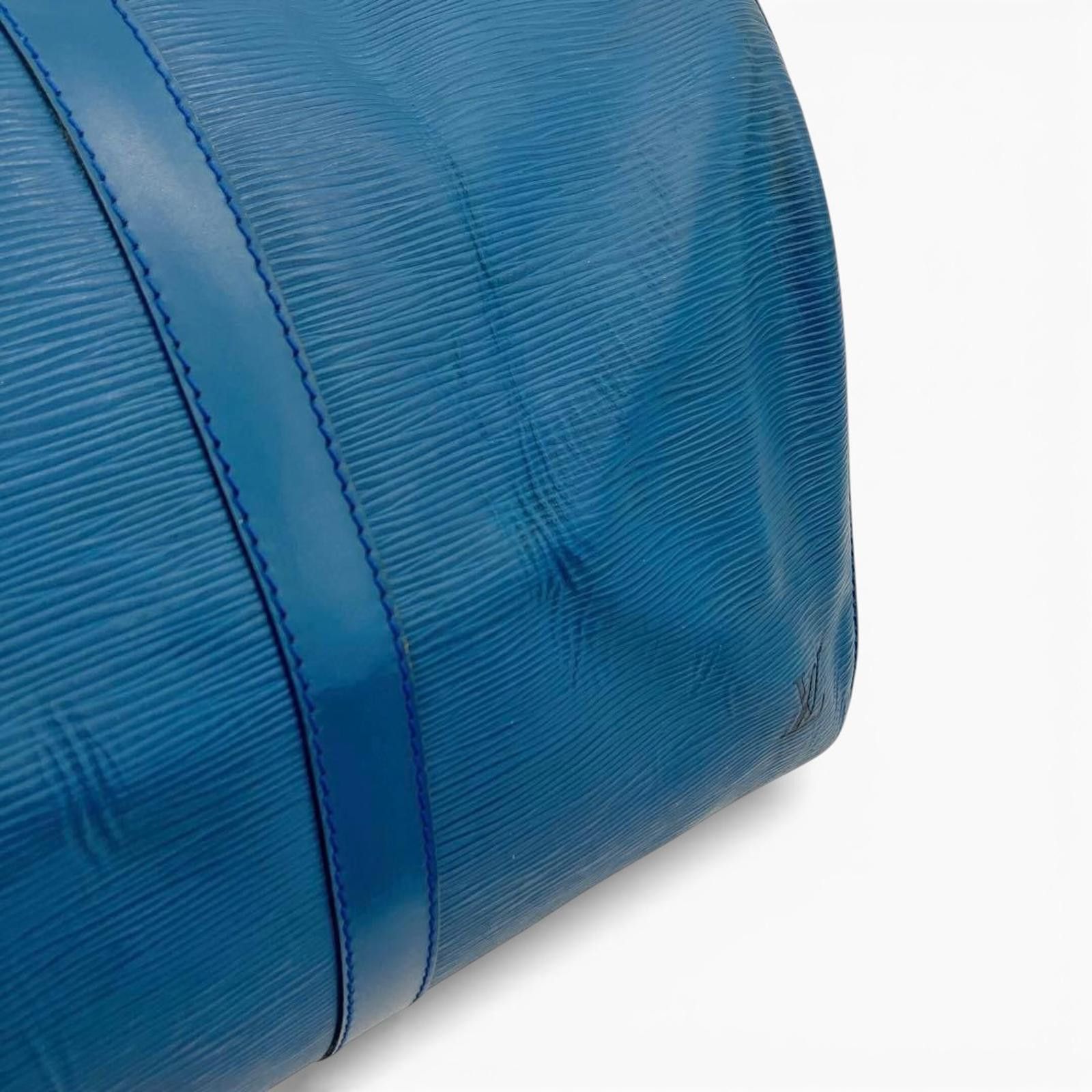 Louis Vuitton Louis Vuitton - Men's Blue Leather Travel Bag Size ONE SIZE - 9 Thumbnail